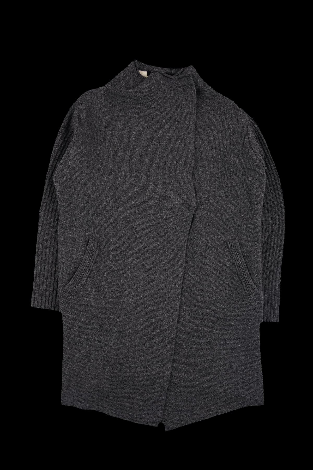 시보리 니트 자켓