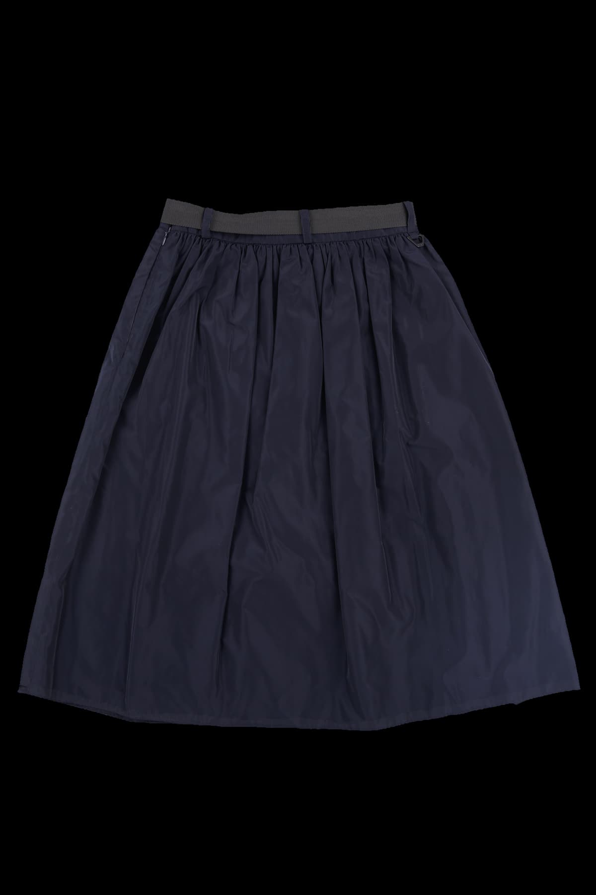 벨티드 플레어 스커트