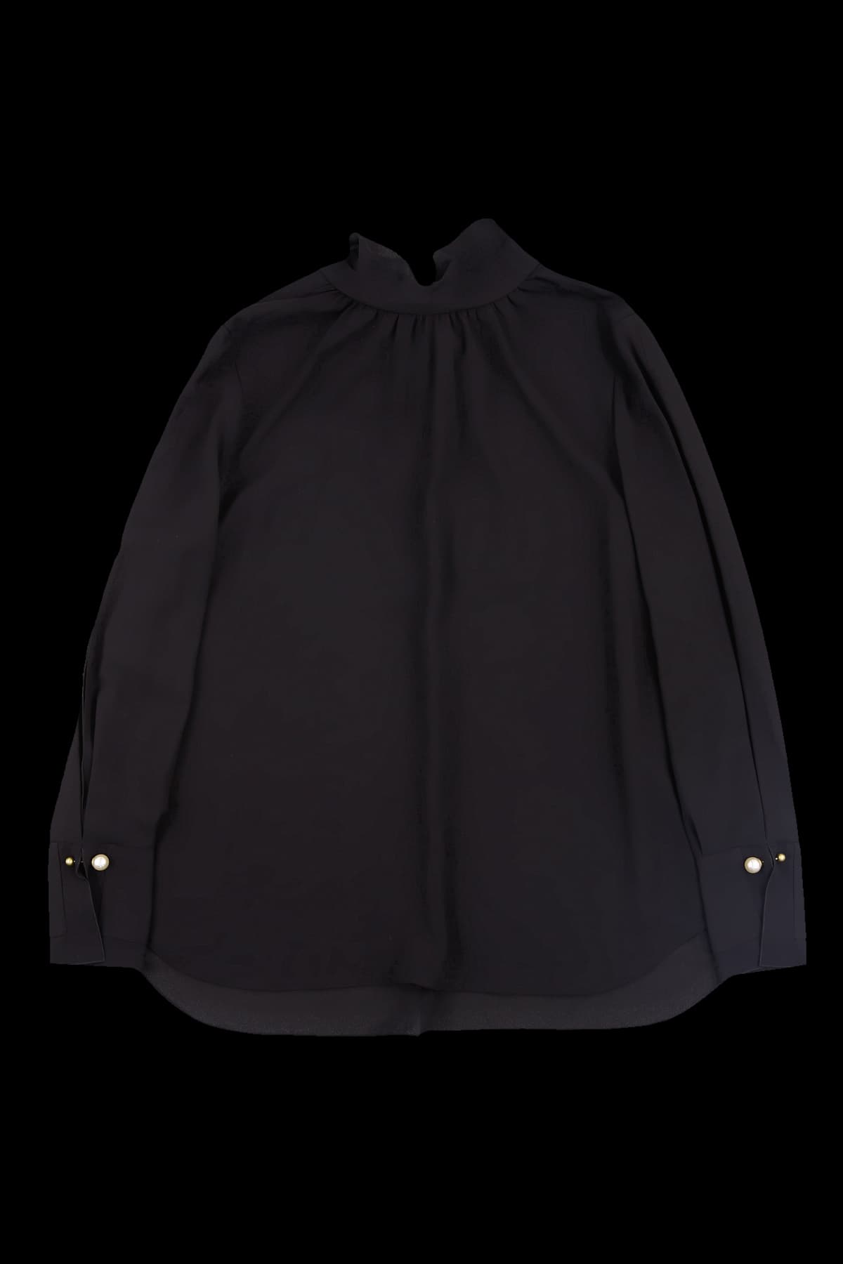 타이 디테일 블라우스