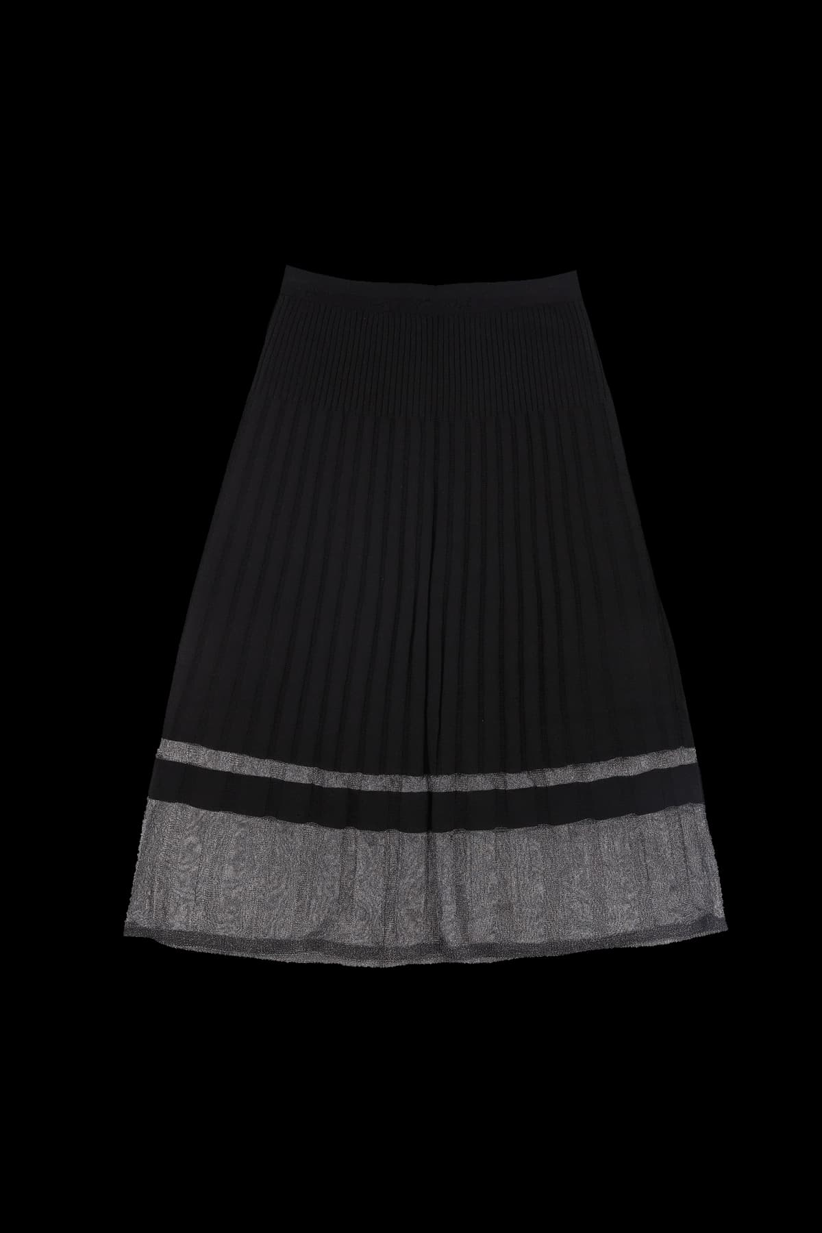 헴 디테일 니트 스커트