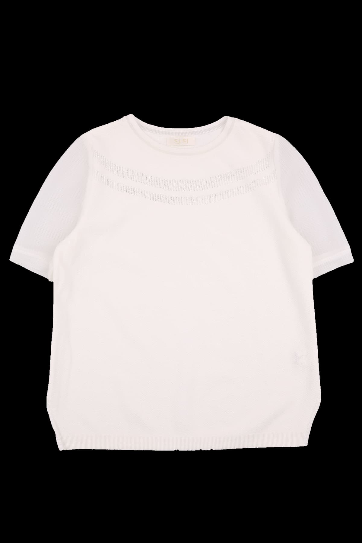 시스루 펀칭 반팔니트