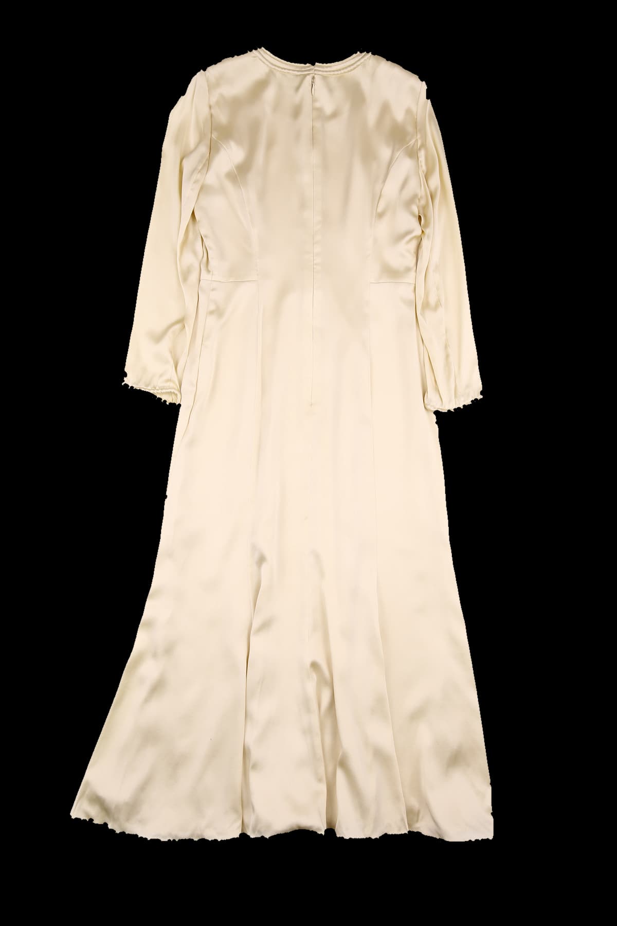 실크 긴팔 원피스