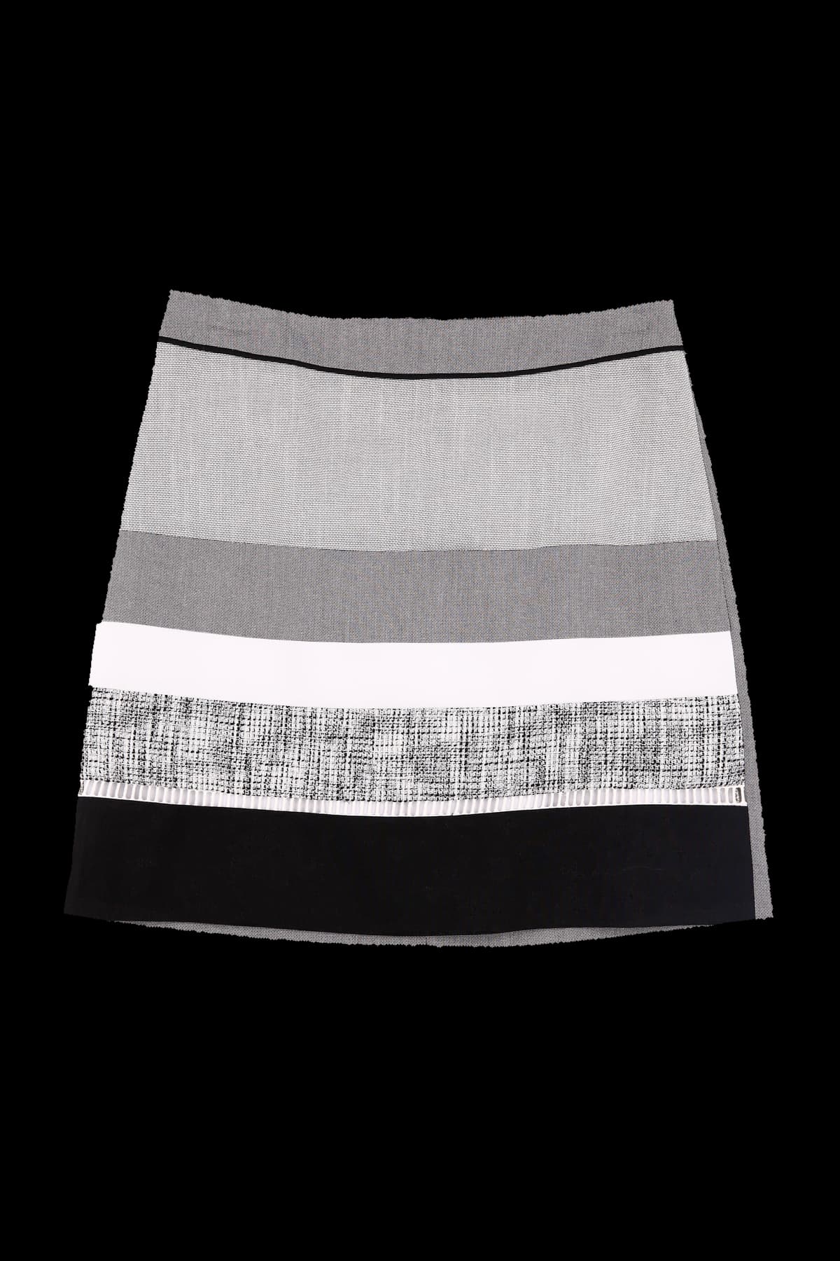 가로배색 스커트