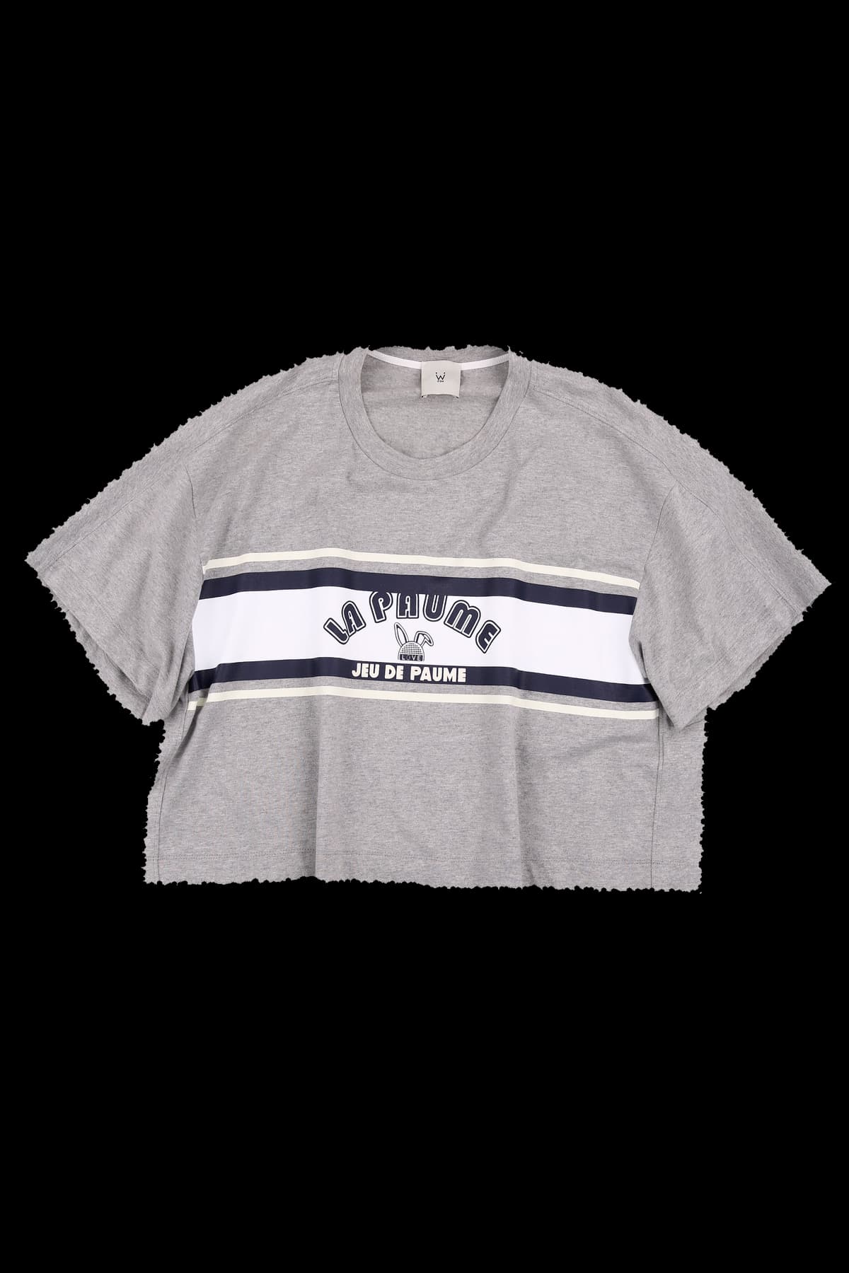 그래픽 프린티드 크롭 티셔츠