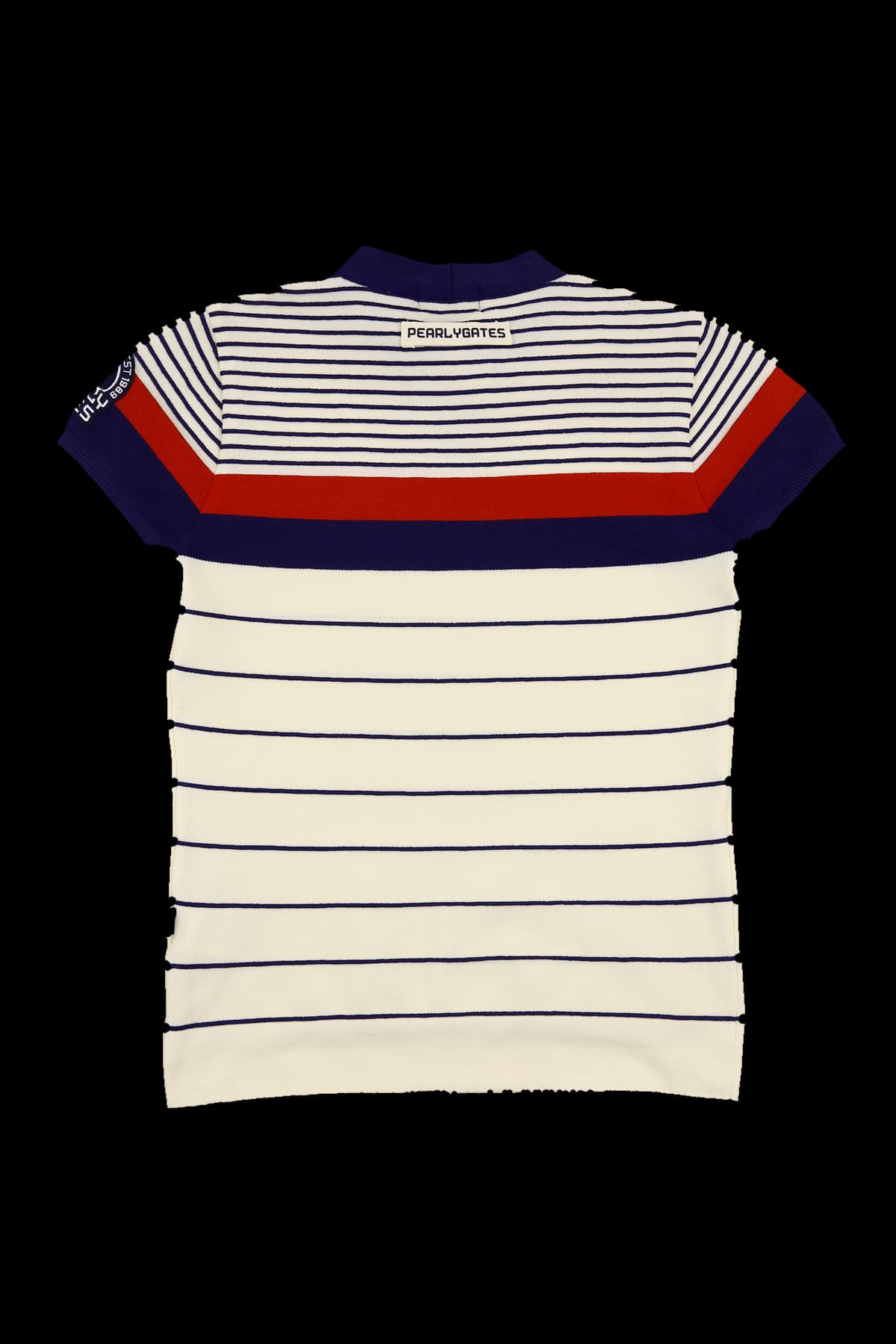 스트라이프 디테일 반팔티