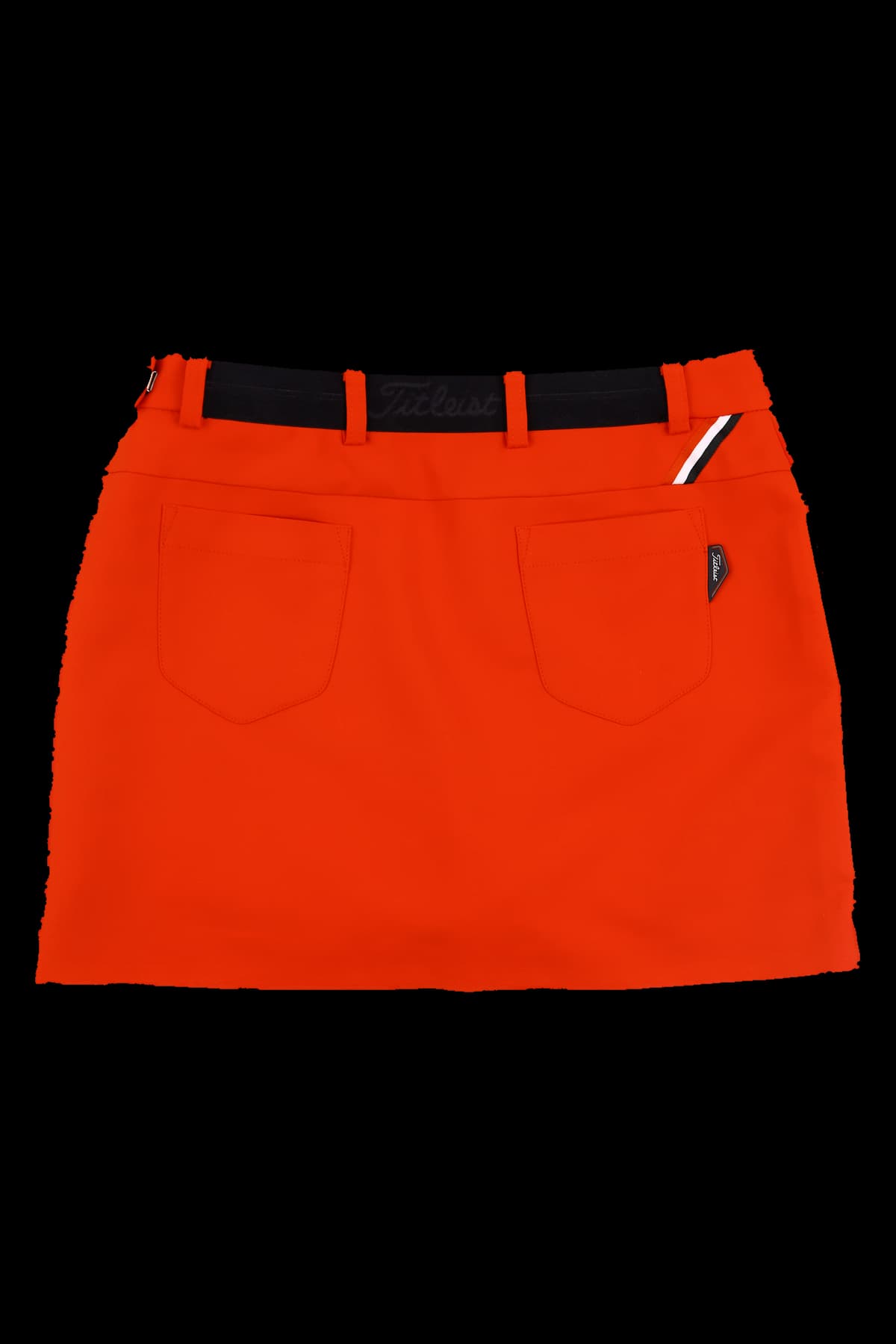 배색 포인트 스커트