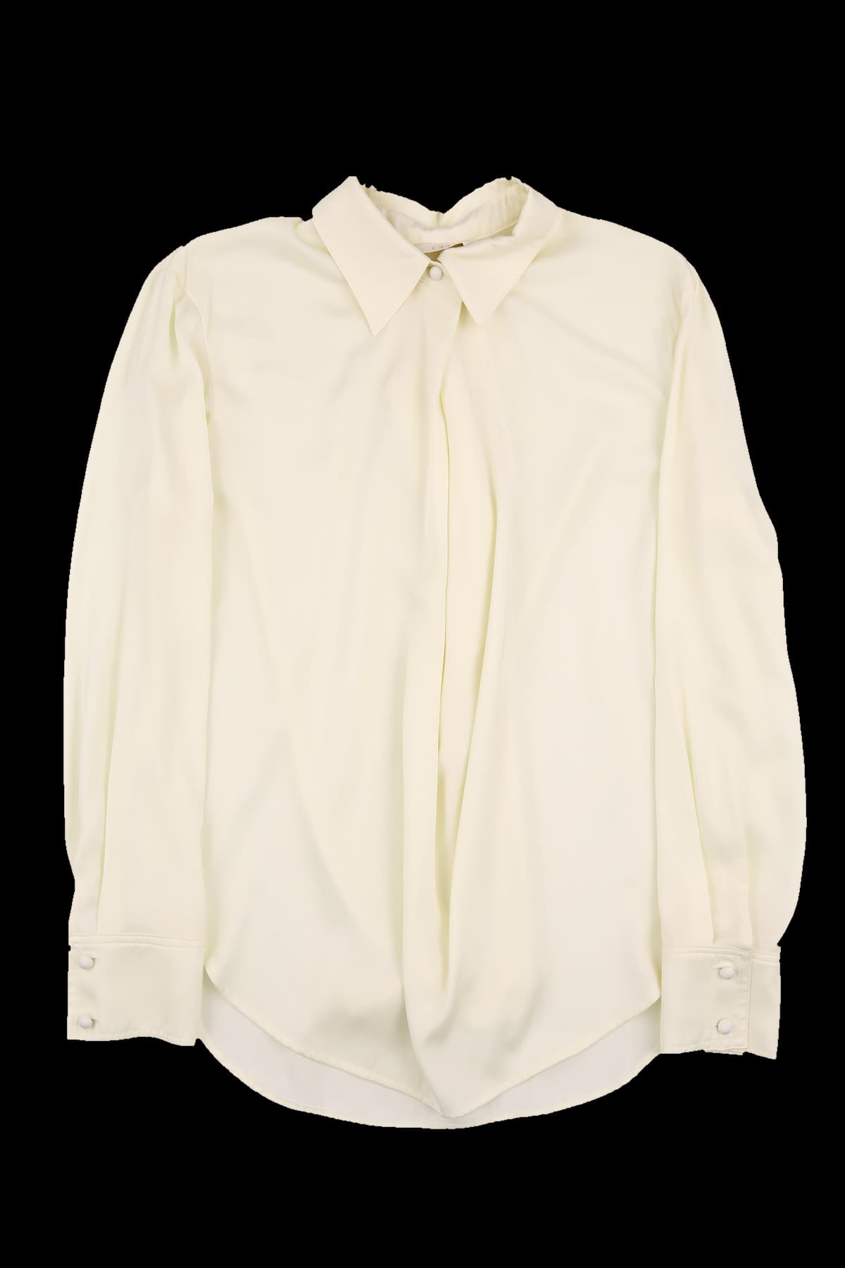 카라 끈 블라우스