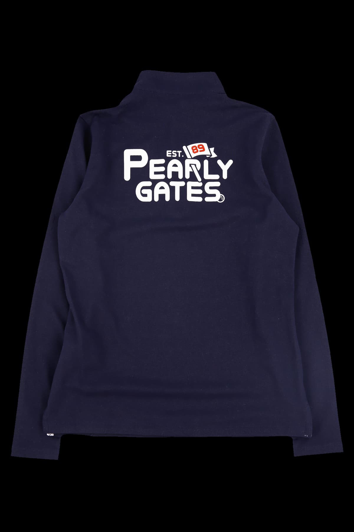 하프집업 로고 티셔츠