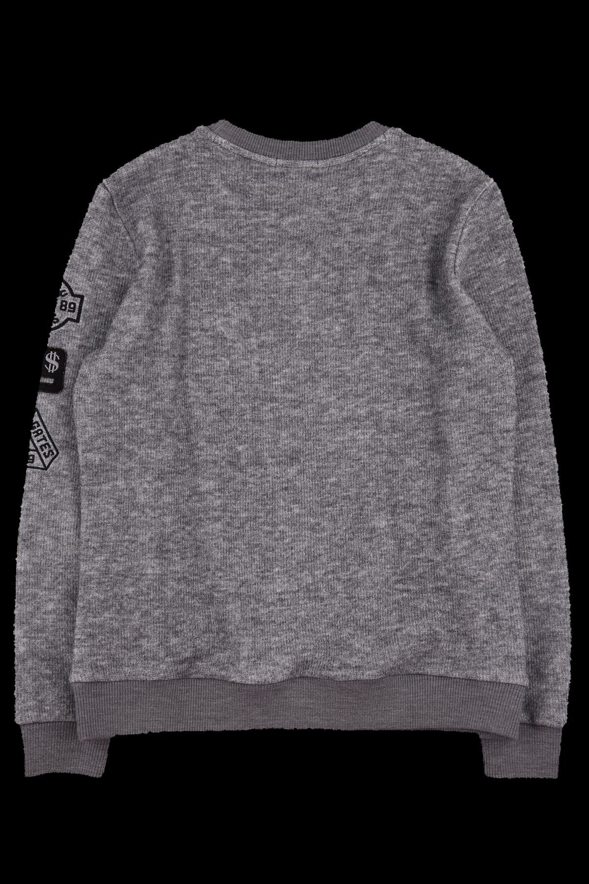 로고 라운드 니트