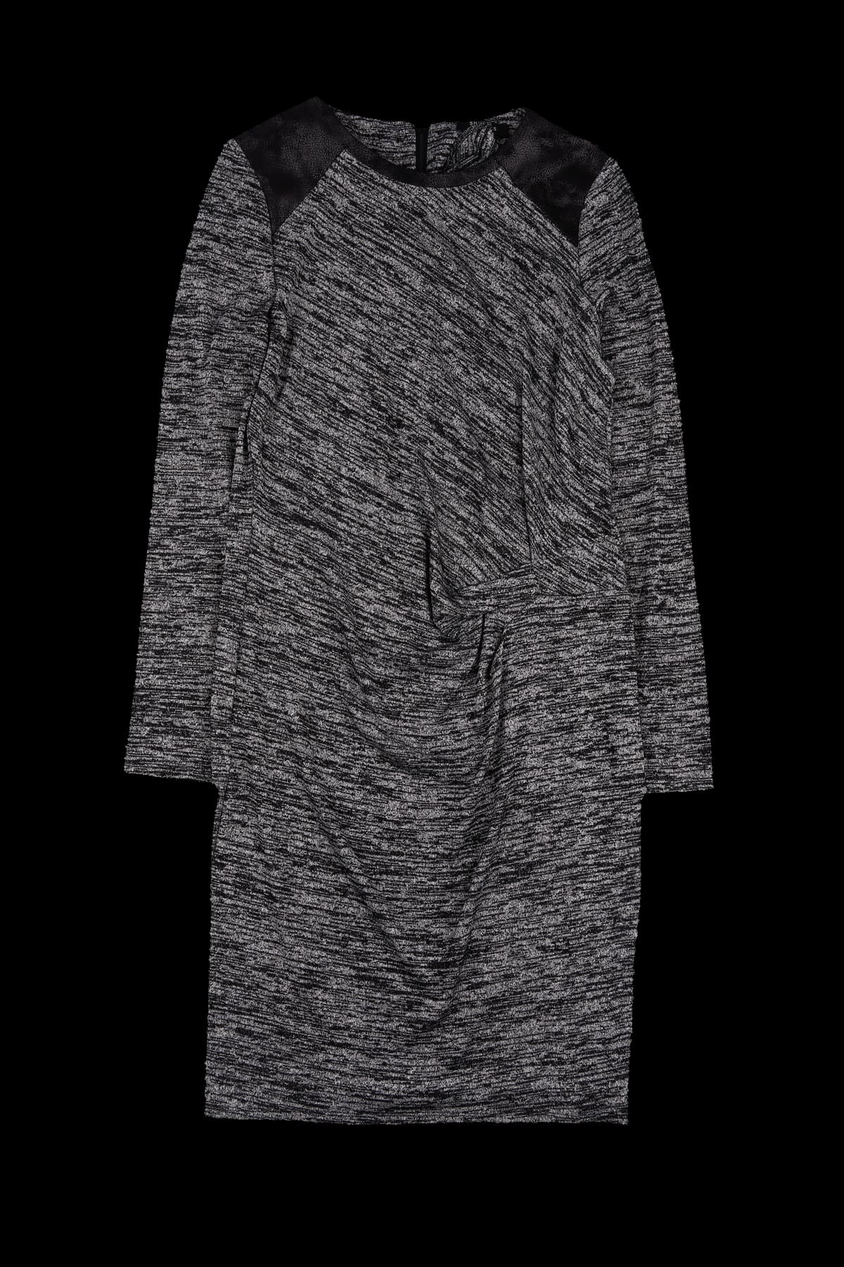 스트레치 배색 원피스