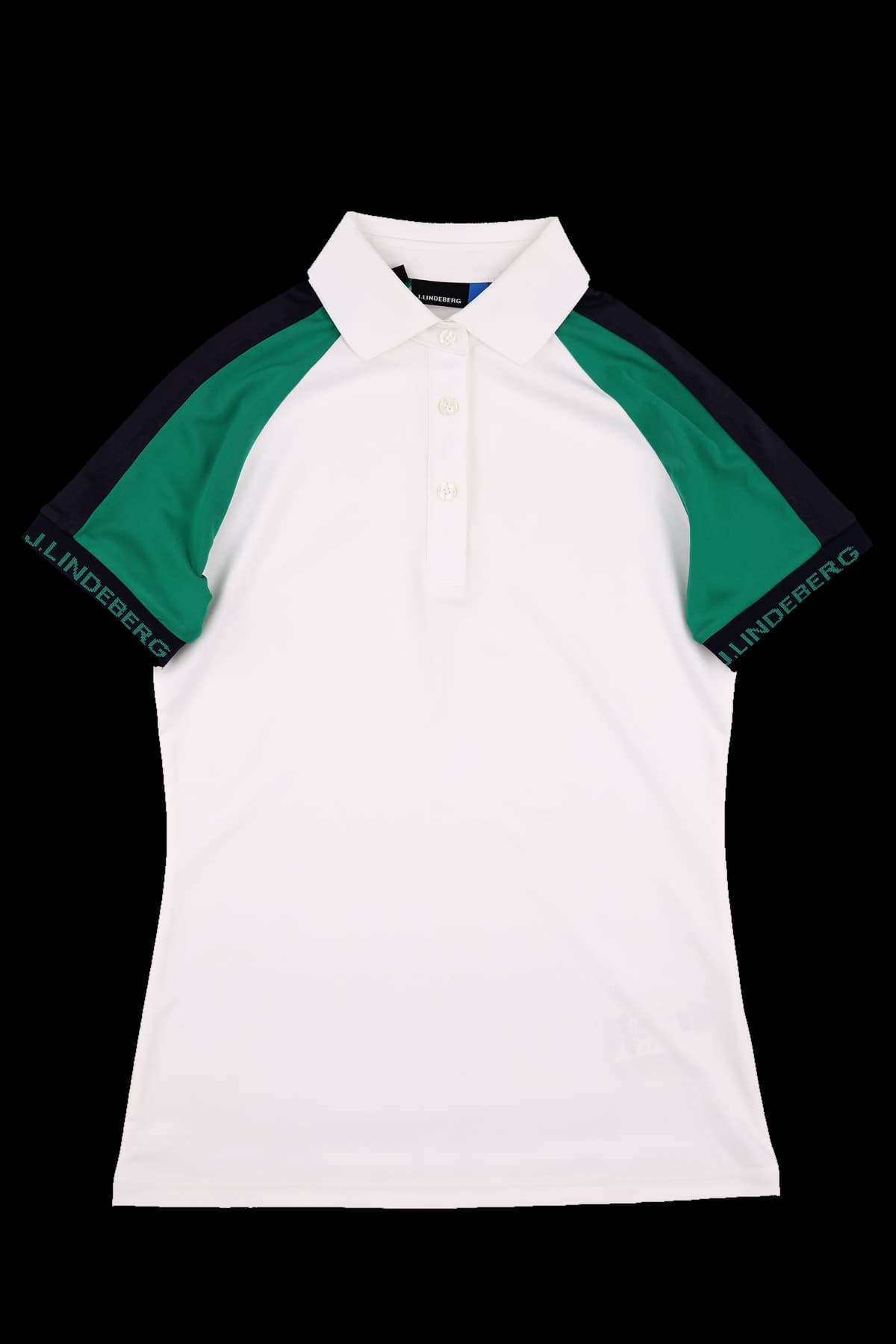 소매 배색 카라 반팔 티