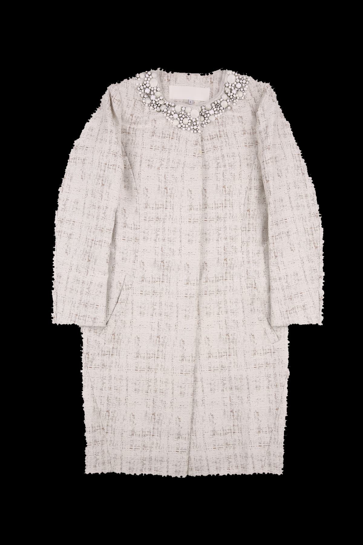 비즈 포인트 긴팔 자켓