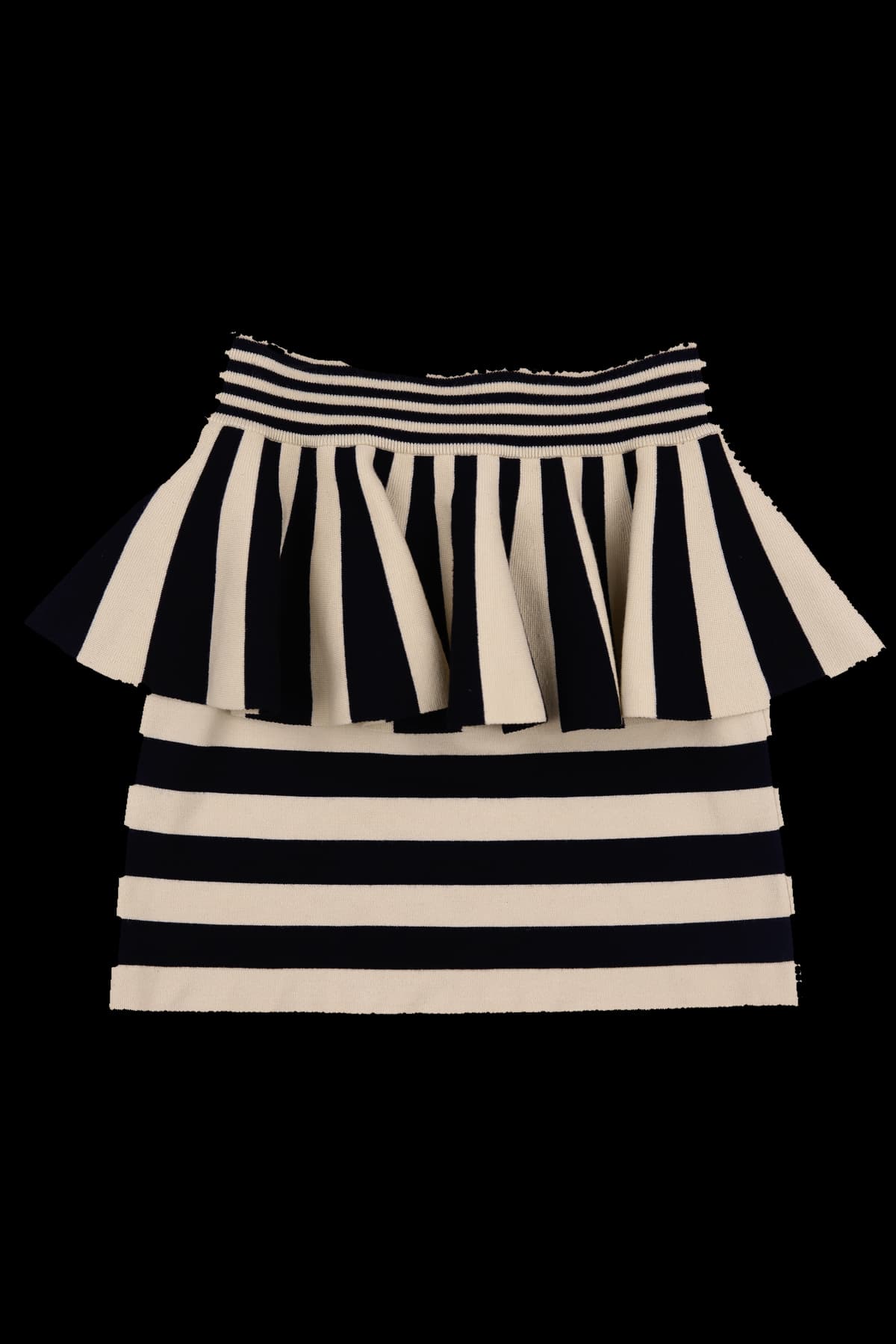 니트 레이어드 스커트