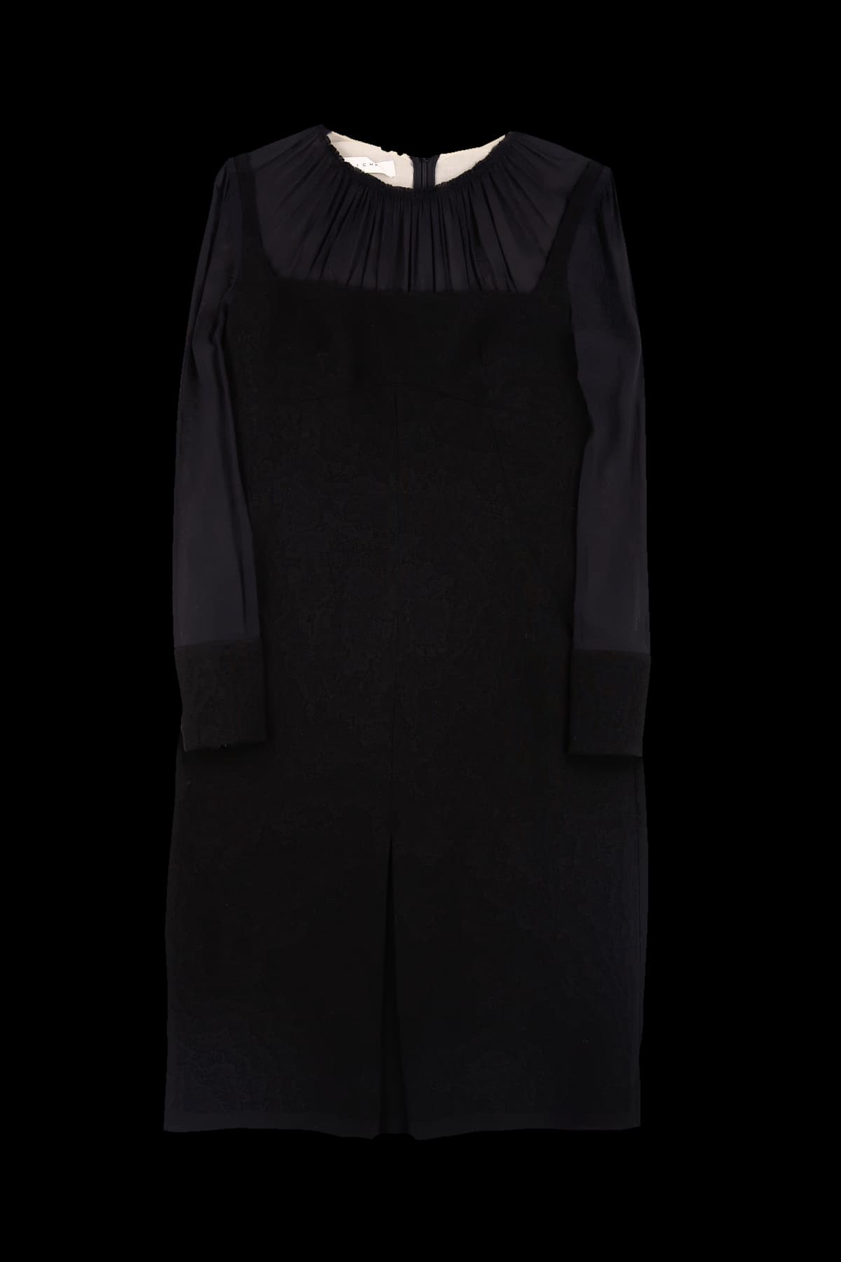 긴팔 미디 원피스