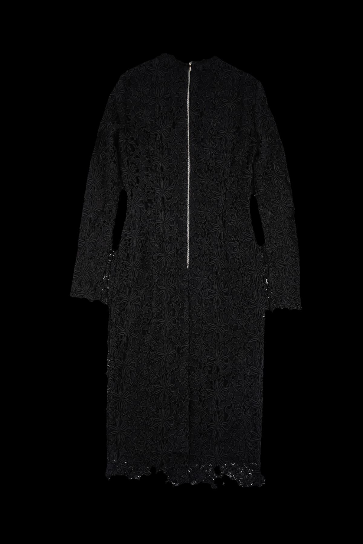 플라워 패턴 긴팔 원피스