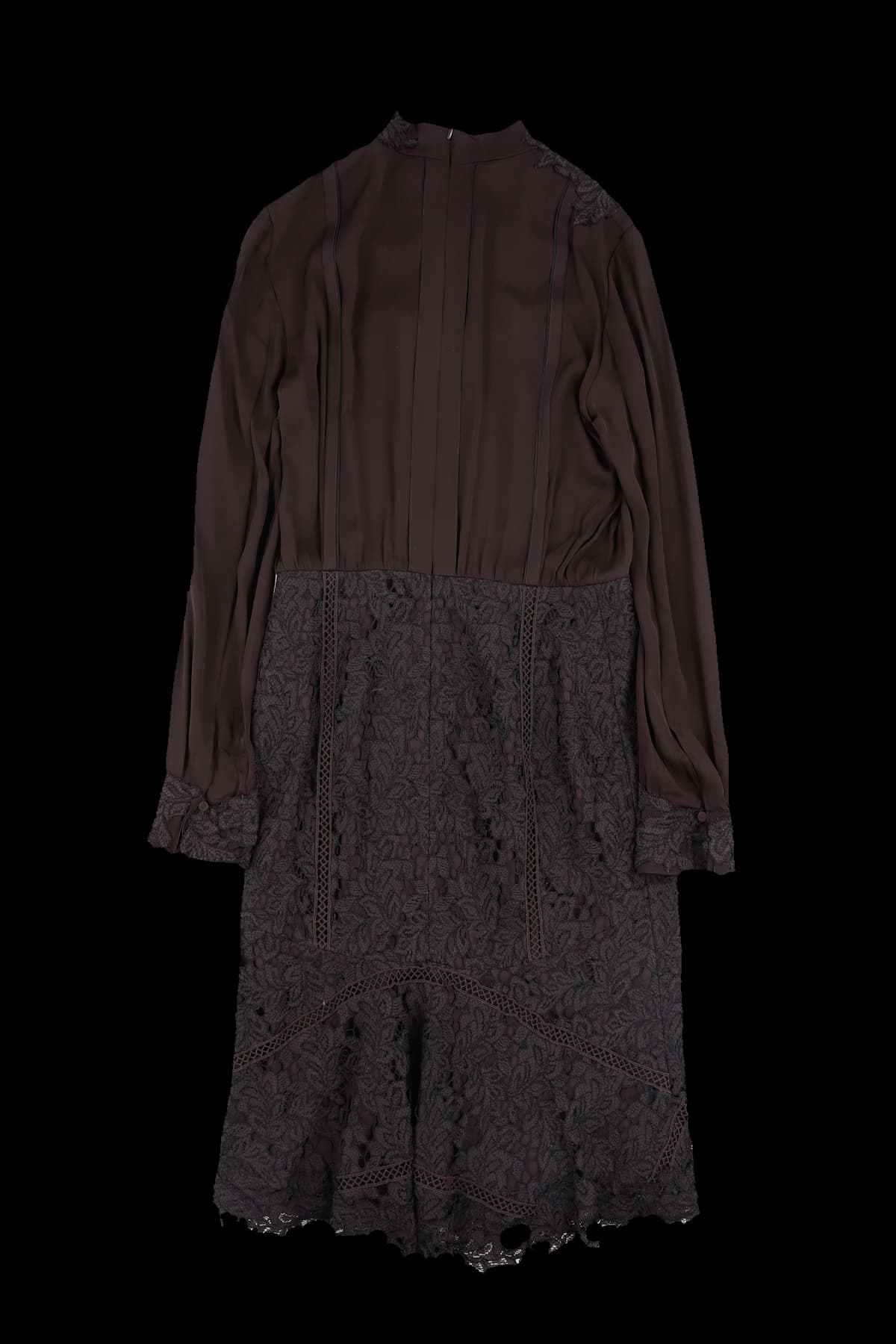 플라워 패턴 긴팔 원피스