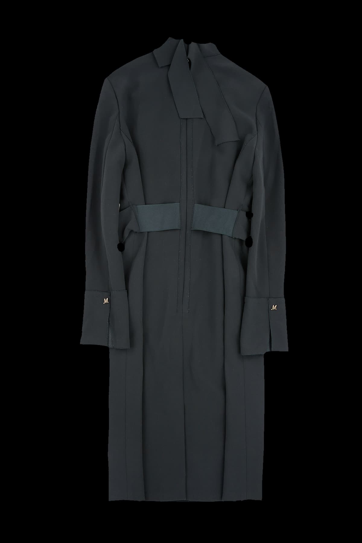 벨티드 긴팔 원피스