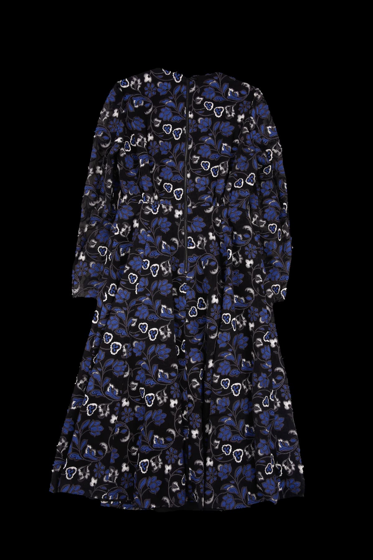 플로럴 시스루 슬리브 원피스