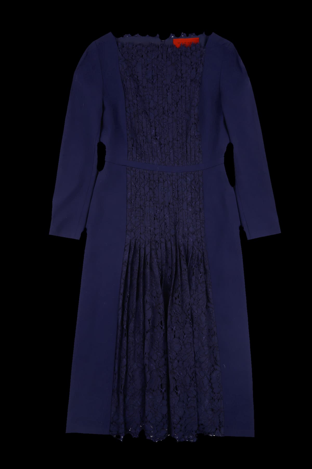 센터프릴 긴팔 원피스