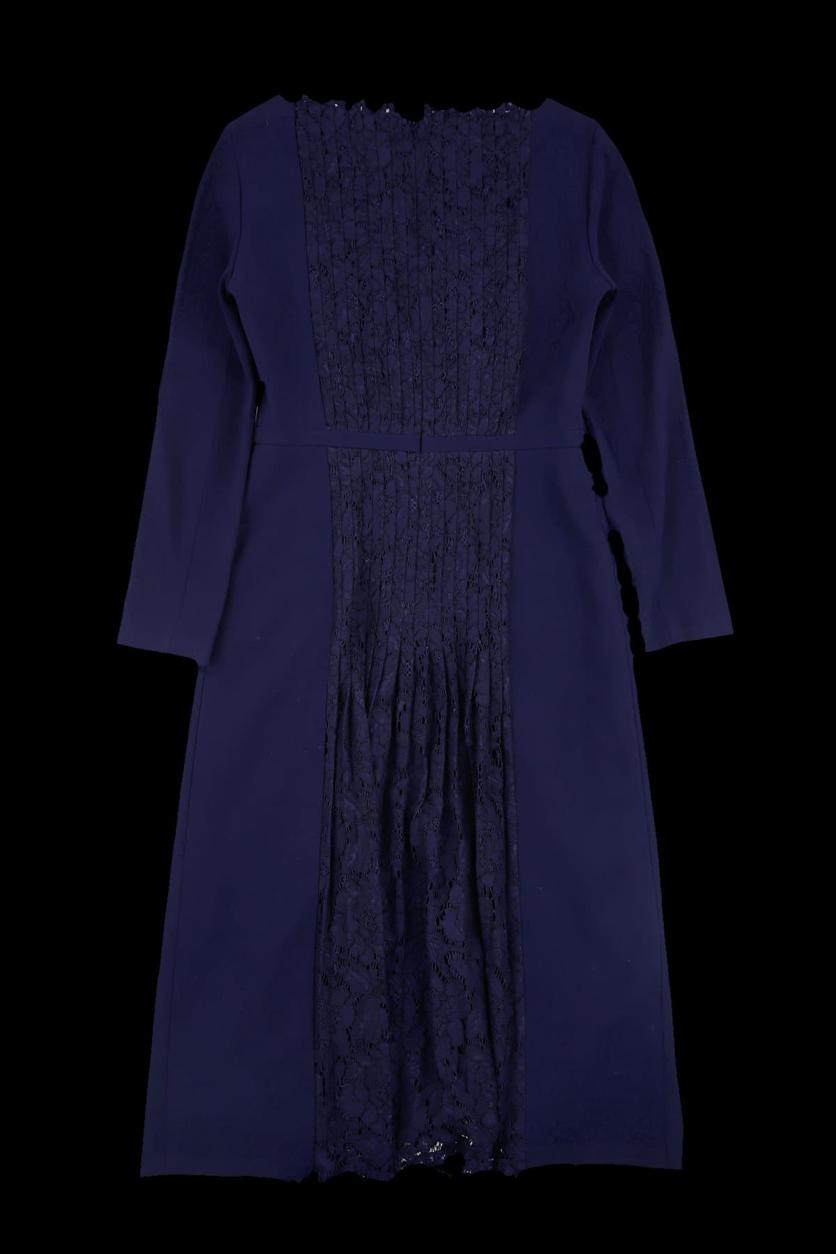 센터프릴 긴팔 원피스