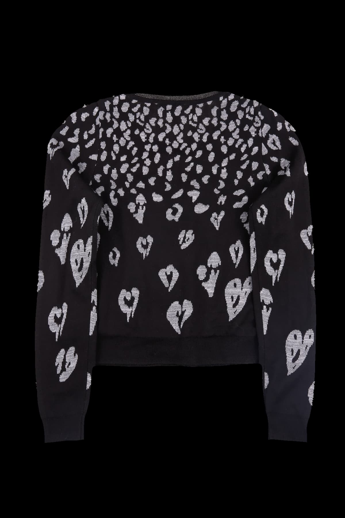 프린팅 니트 가디건