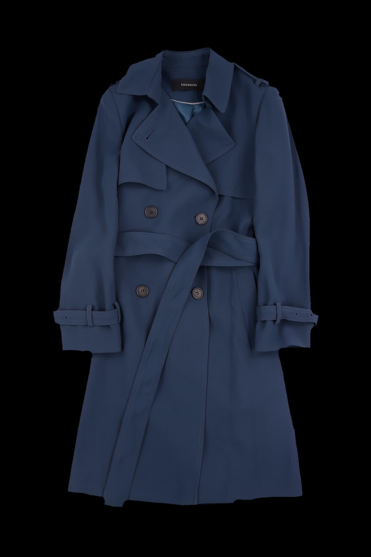 벨티드 더블 코트