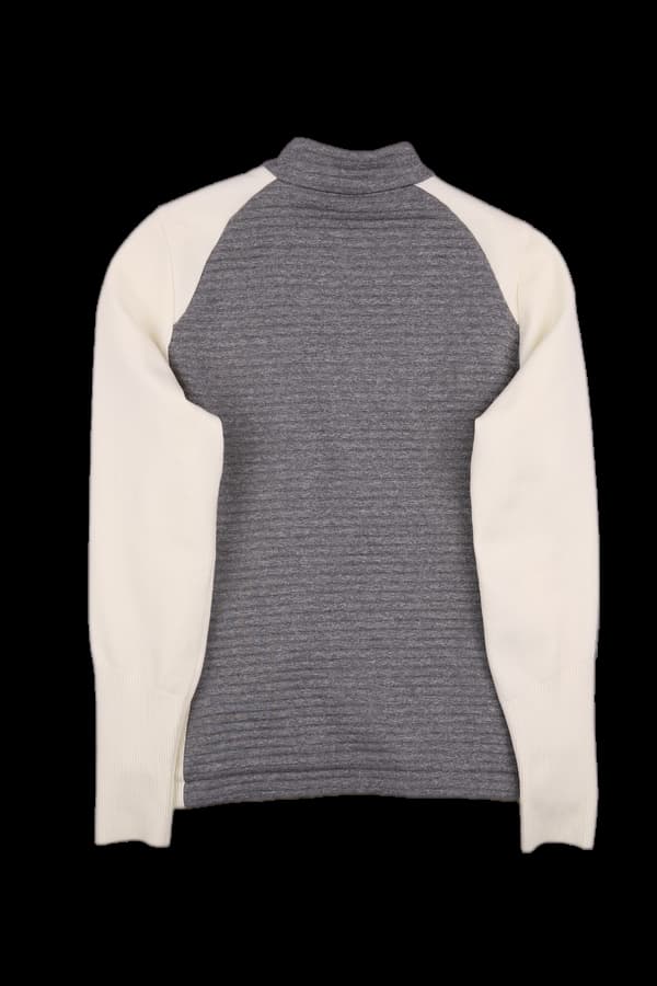 방풍 하프집업니트