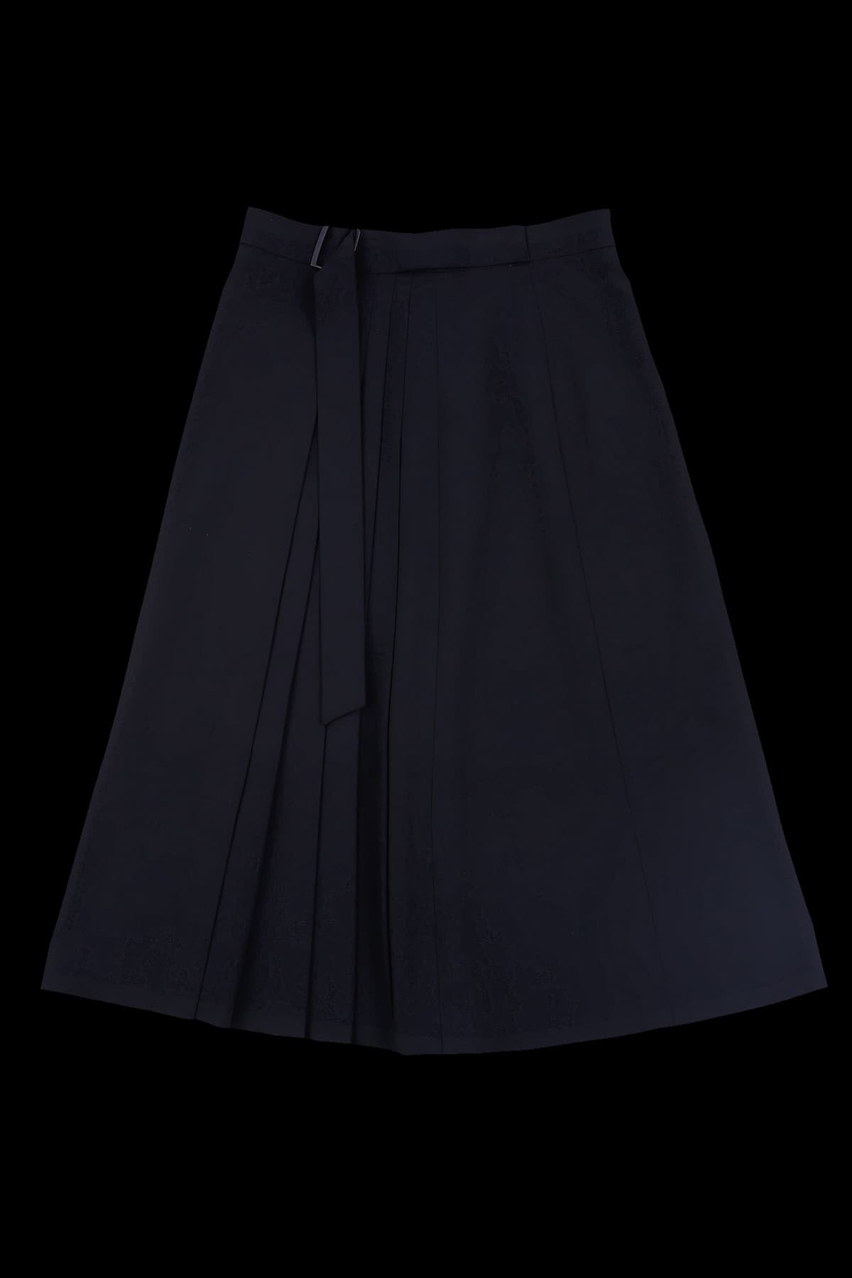 벨티드 롱 스커트