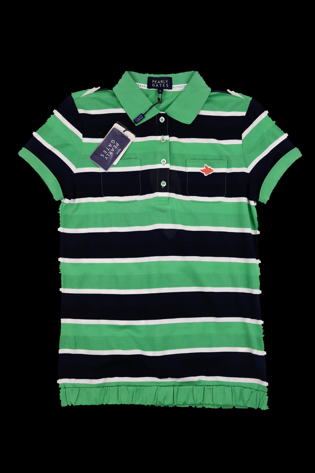 [새상품] 카라 배색 반팔 티