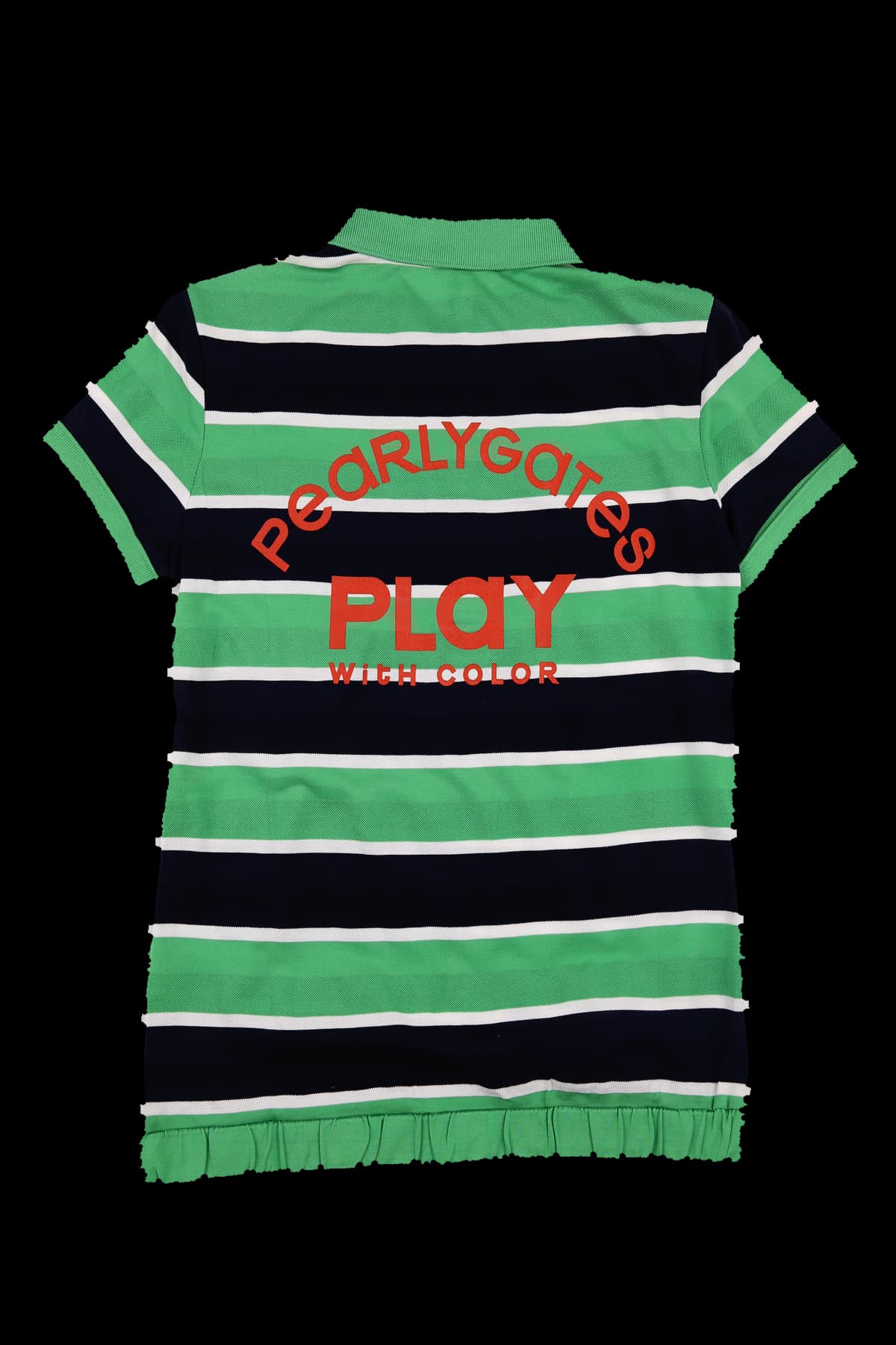 [새상품] 카라 배색 반팔 티