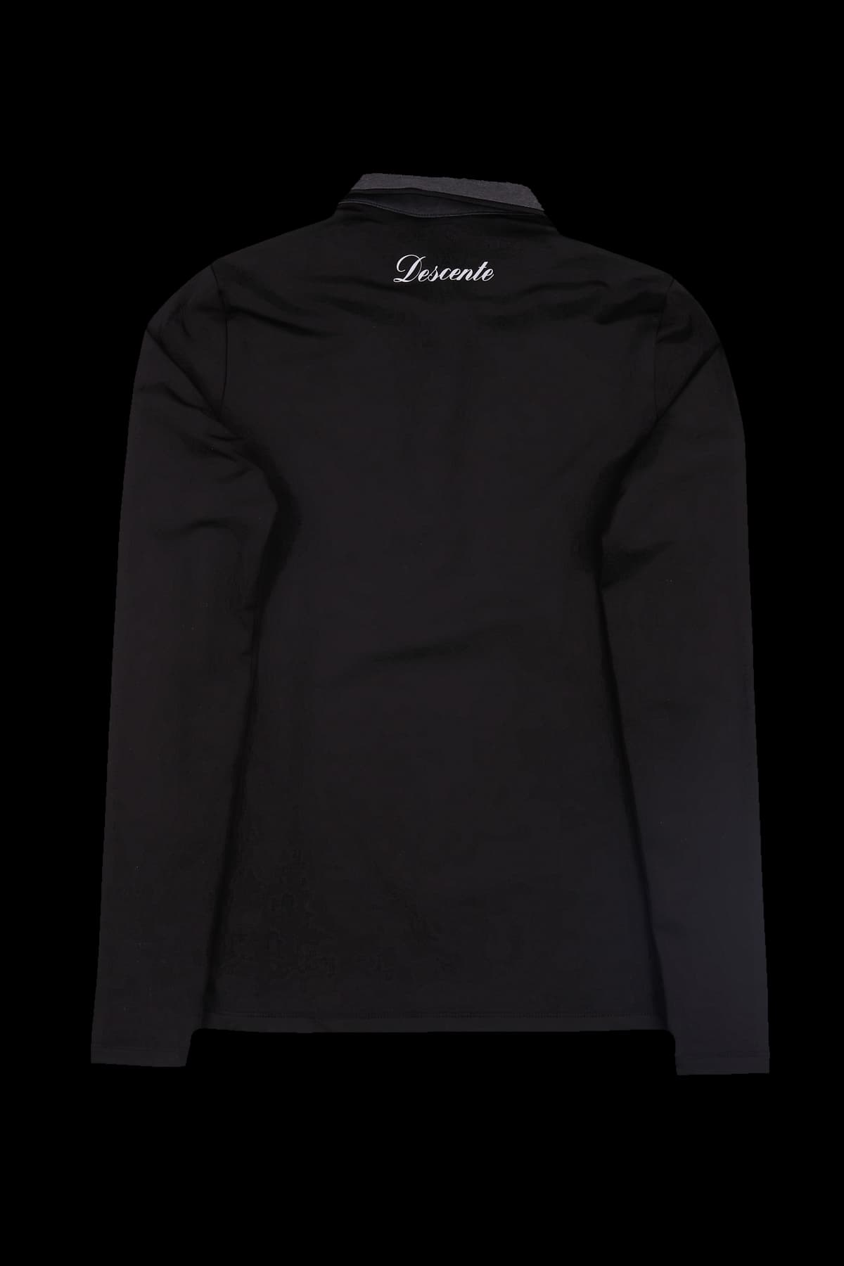 카라 절개 배색 티