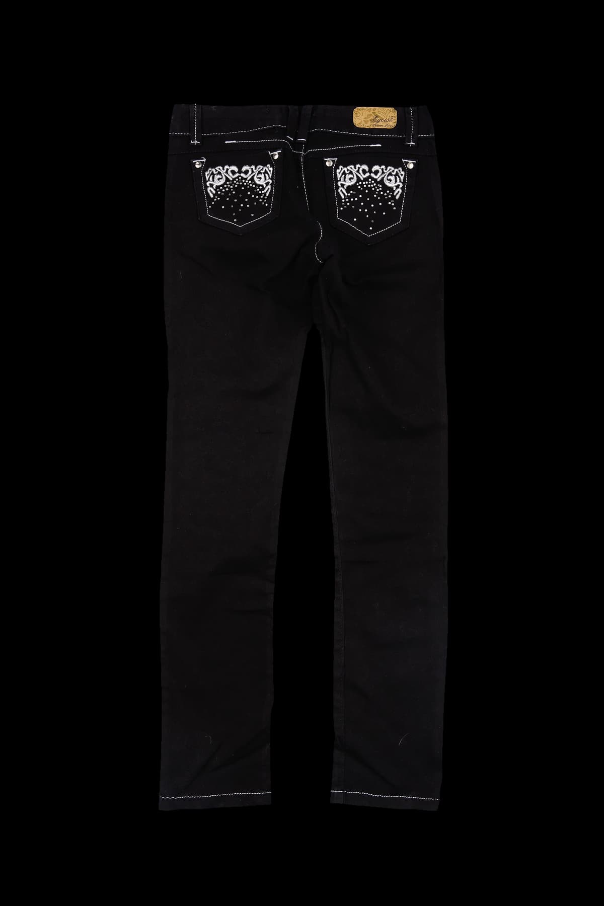 화이트 큐빅 팬츠