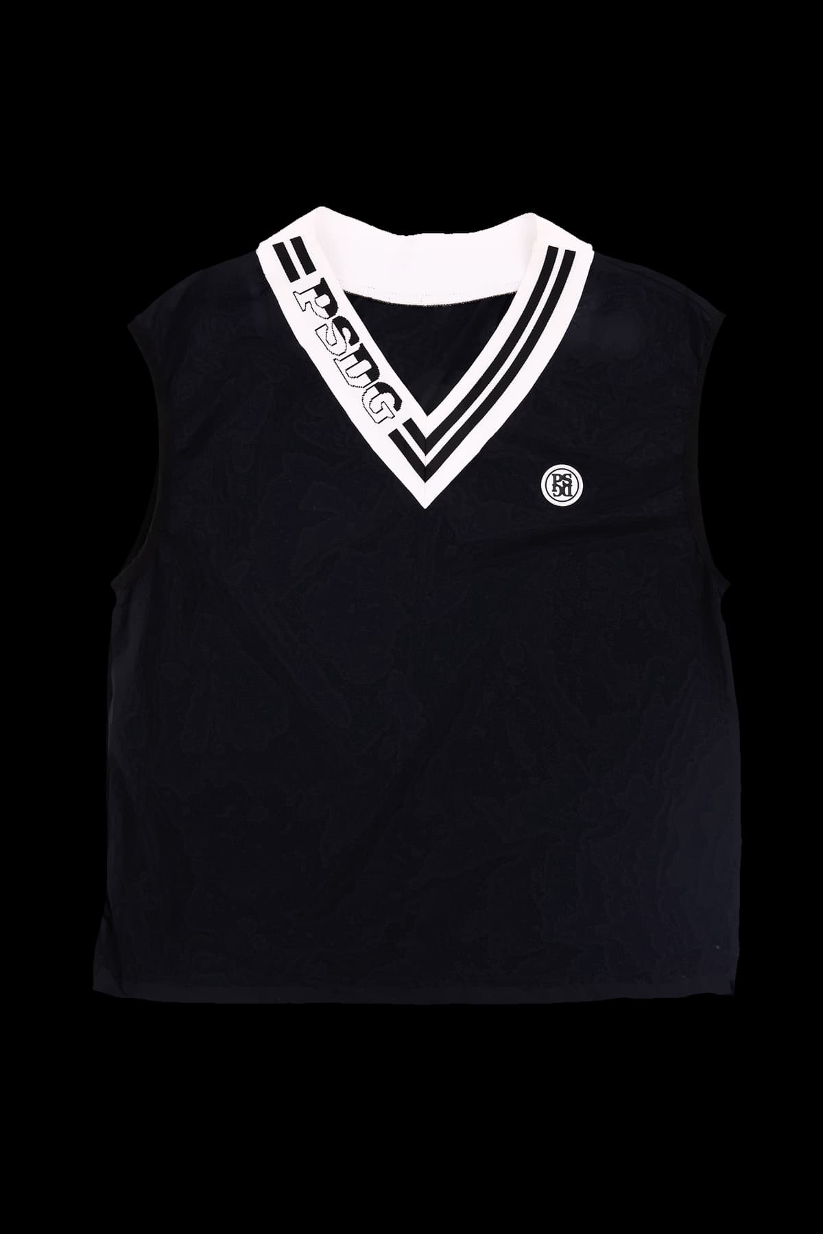 브이넥 밴드 민소매