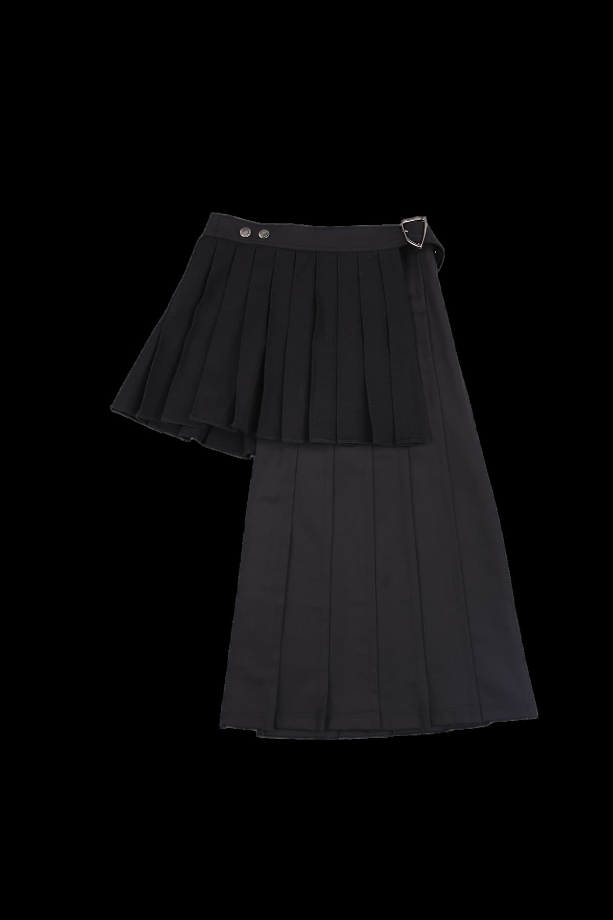 [2024] 더블 플리츠 랩 스커트