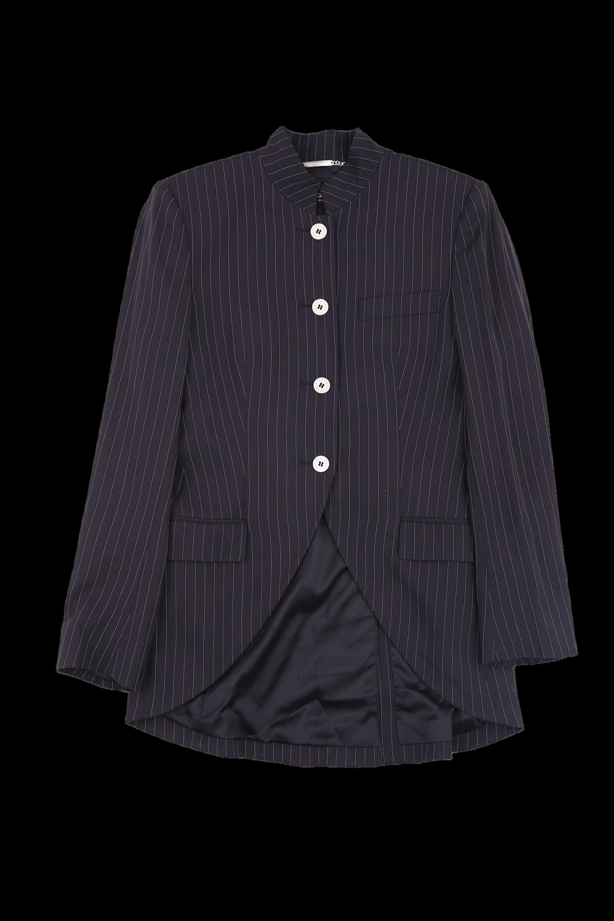 스트라이프 오버핏 자켓