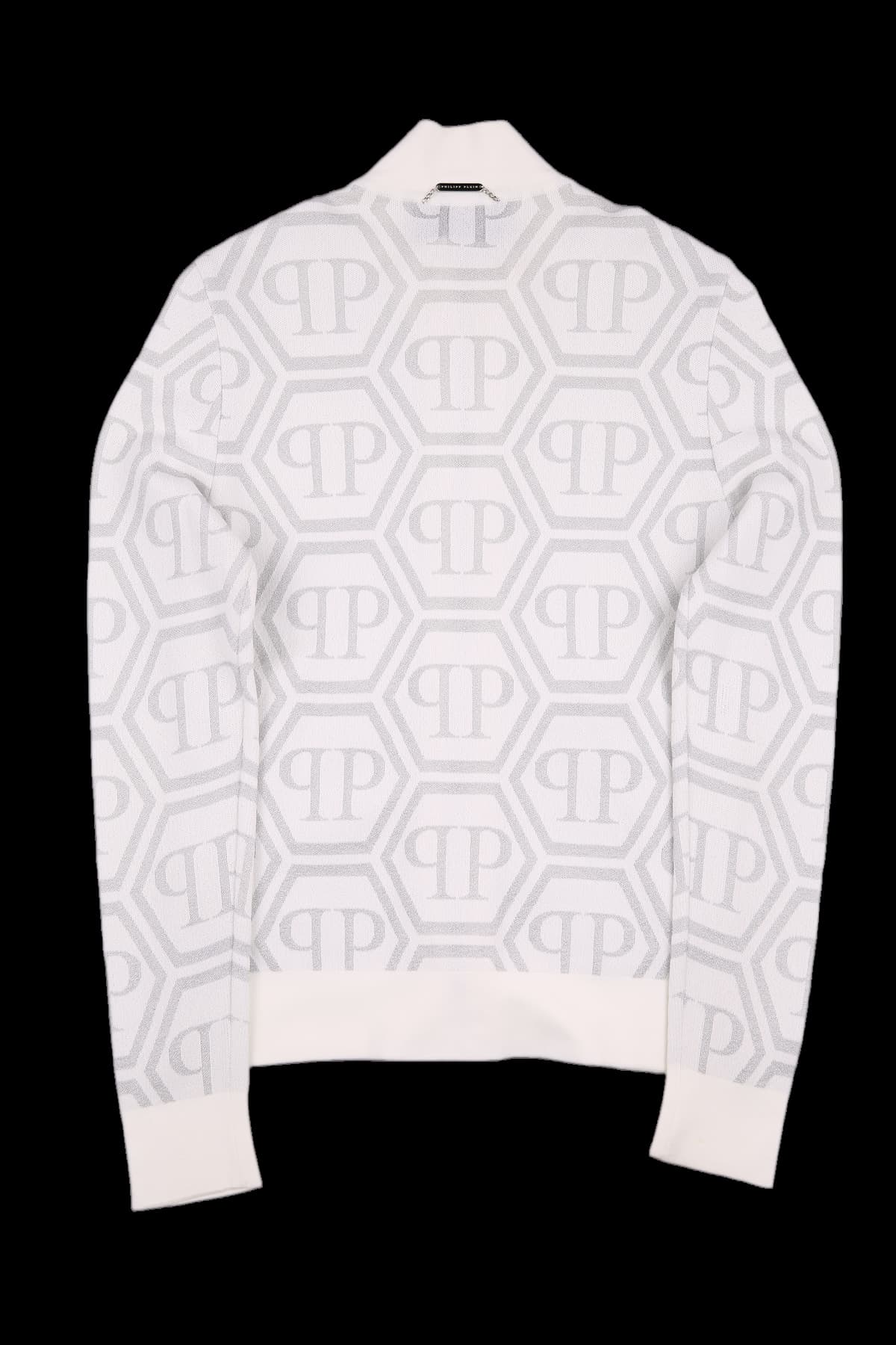 메탈릭 풀집업 자켓