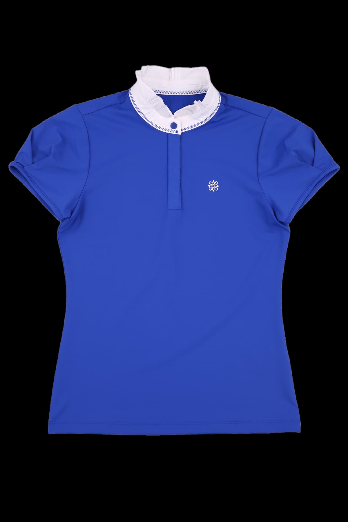 프릴넥 반팔 카라티