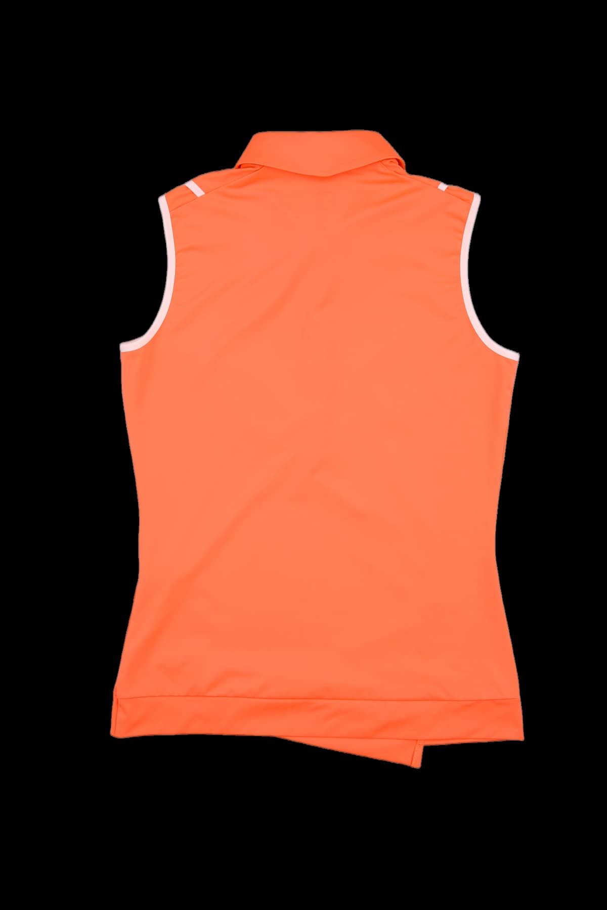 로고 슬리브리스 카라 티셔츠