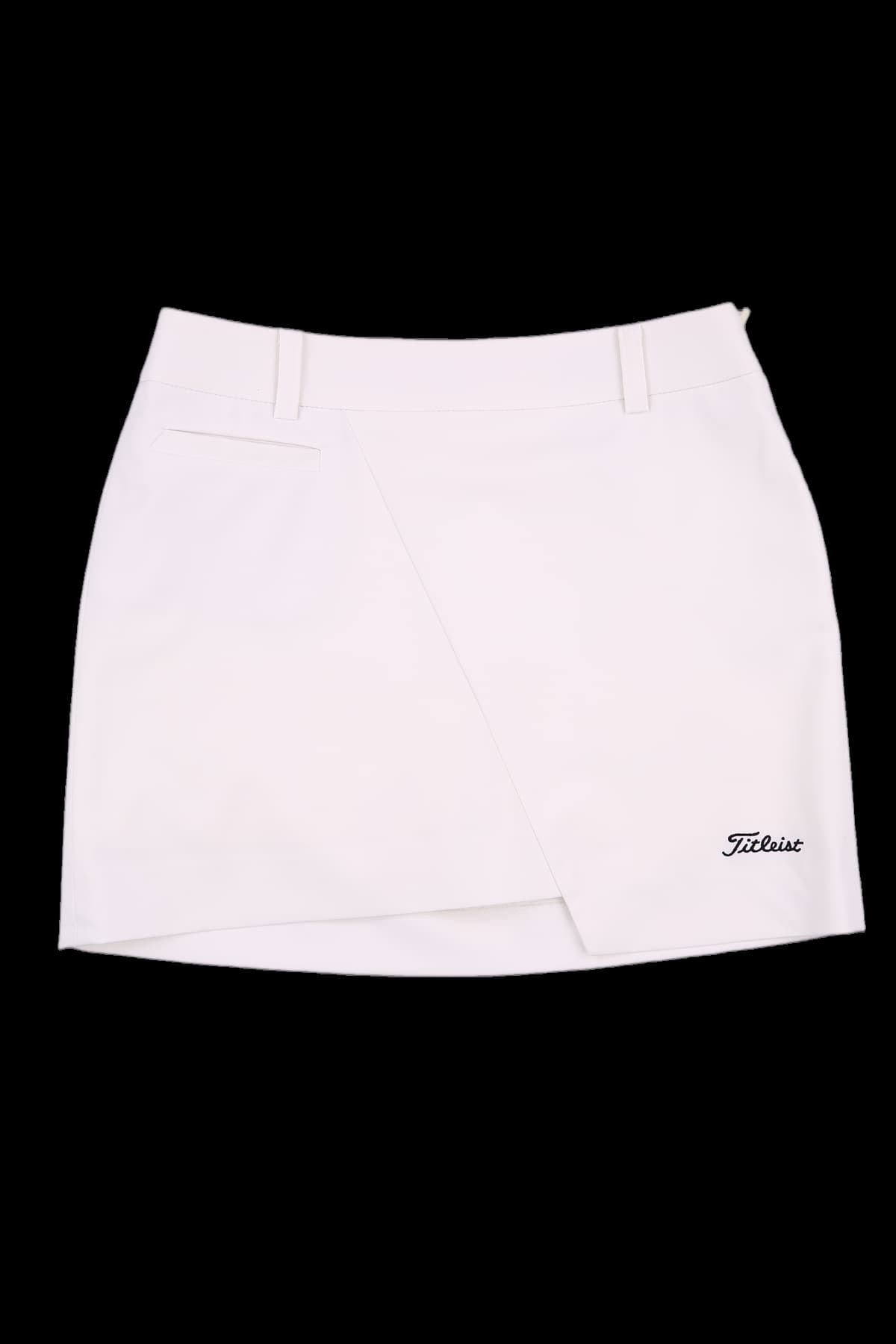 로고 언밸런스 스커트