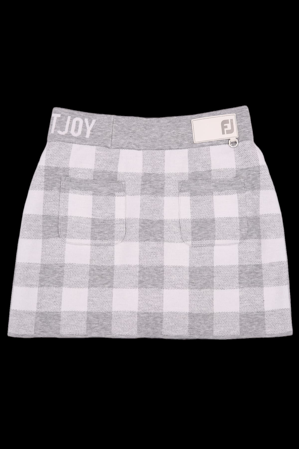 체크 밴딩 스커트