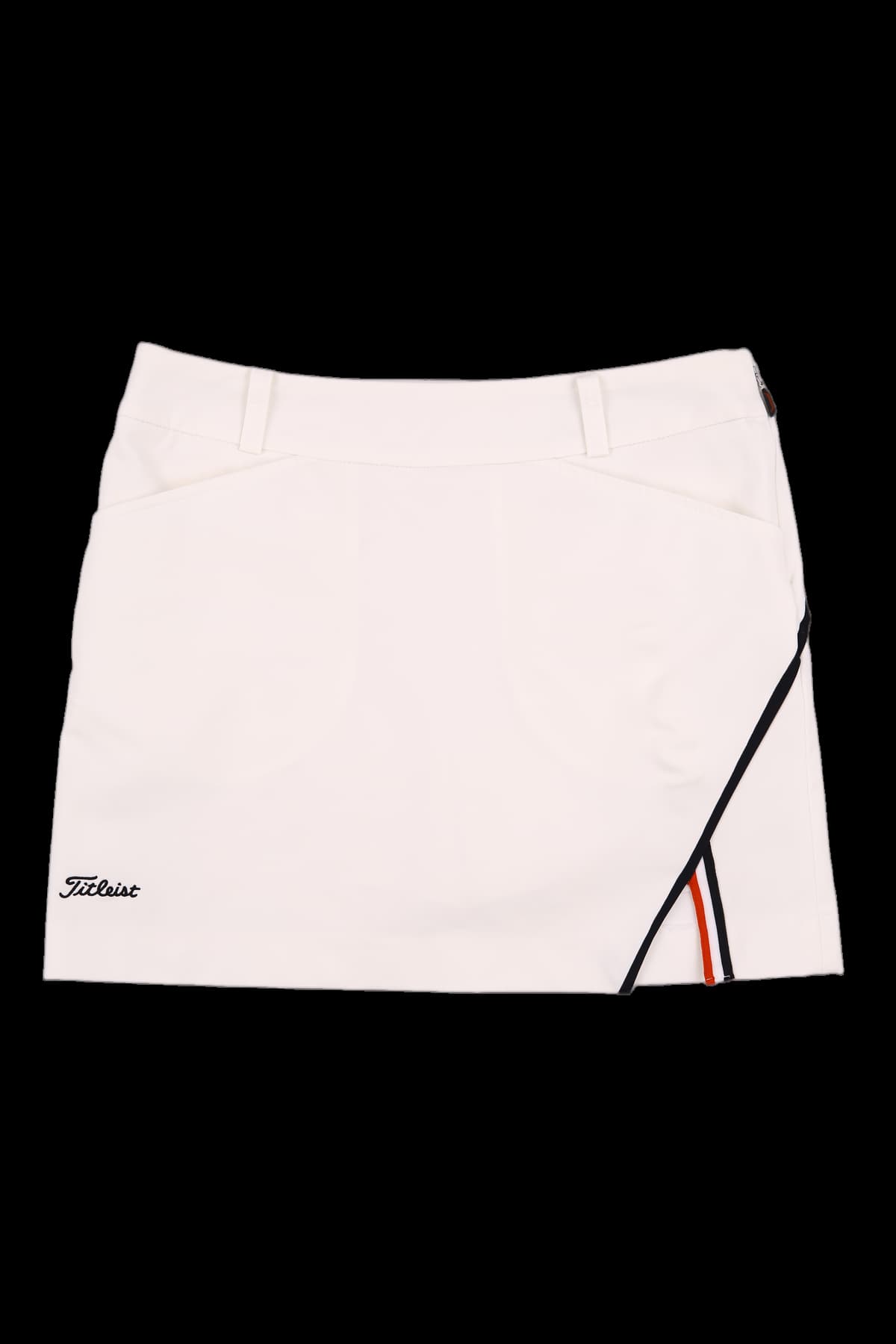 로고 배색 트임 스커트