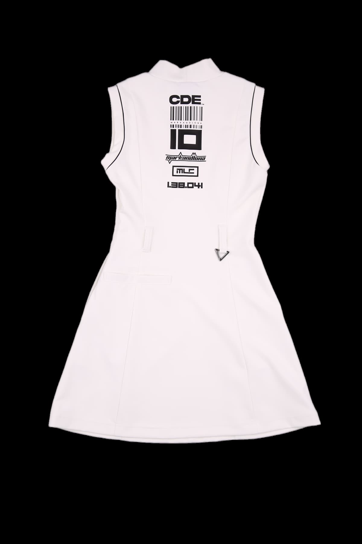 스트레치 슬리브리스 원피스