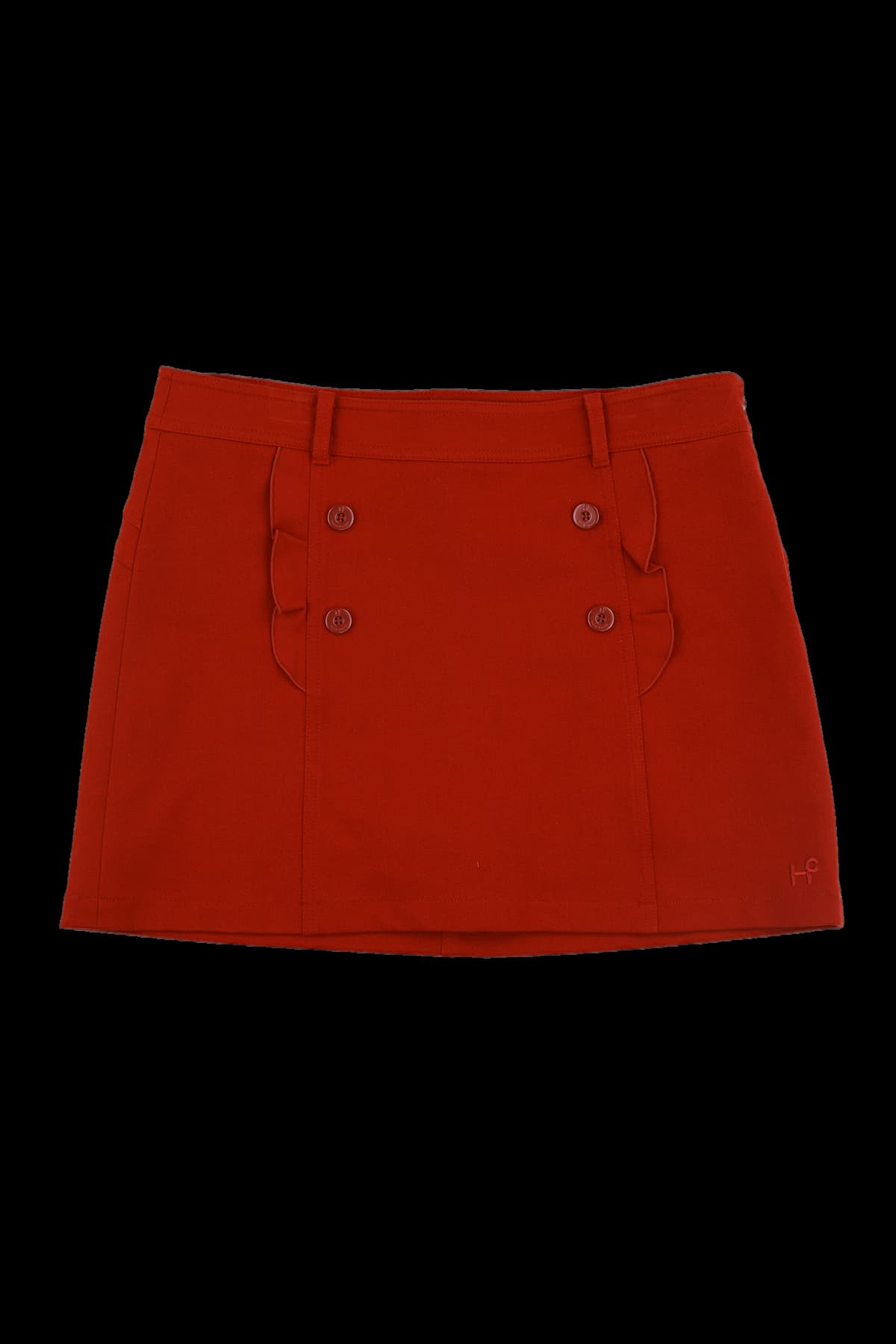 스트레치 버튼 스커트