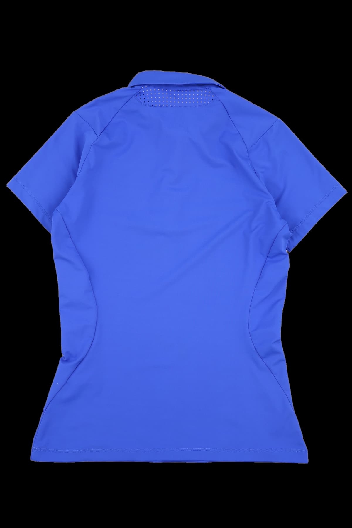 절개 배색 카라 티