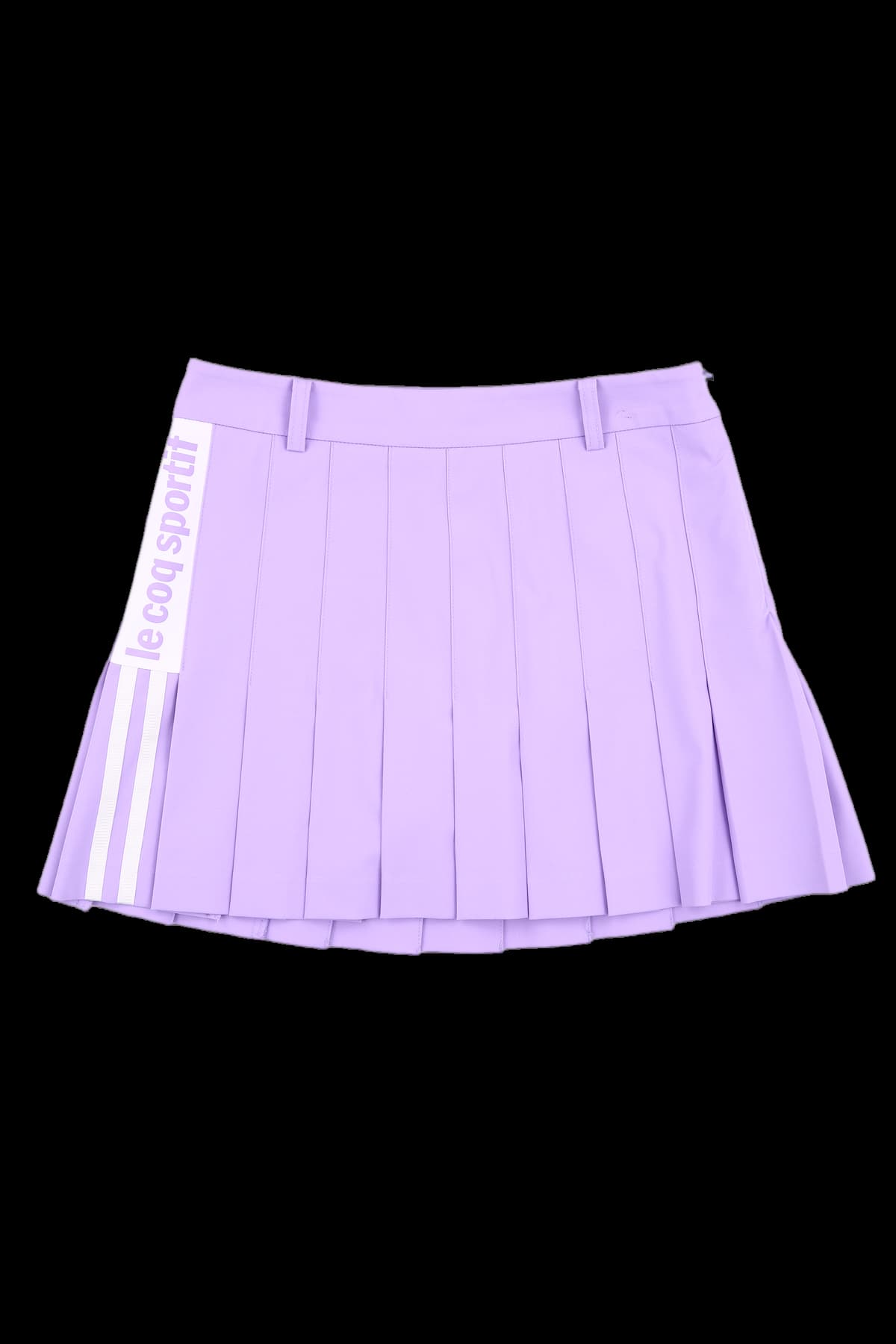 로고 플리츠 스커트