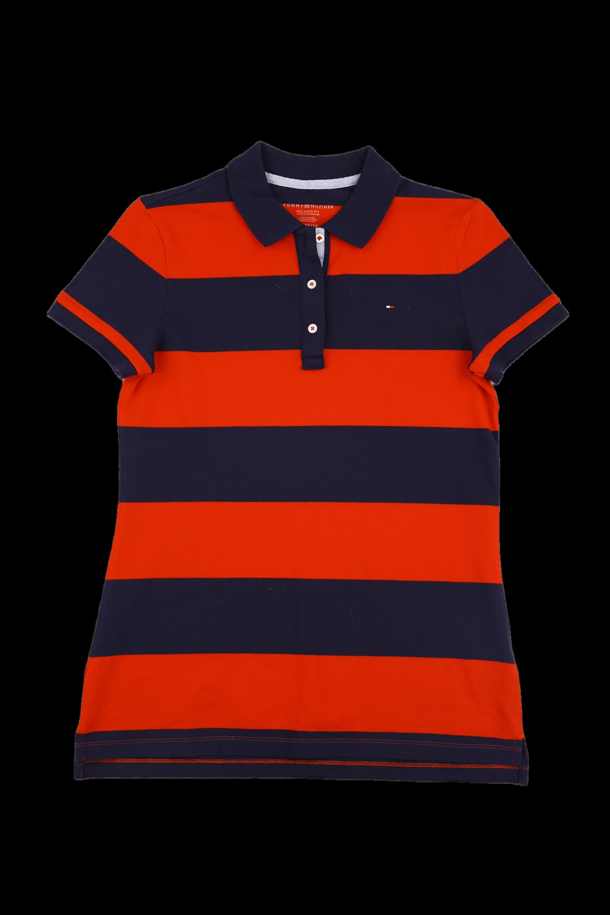 스트라이프 반팔 카라티