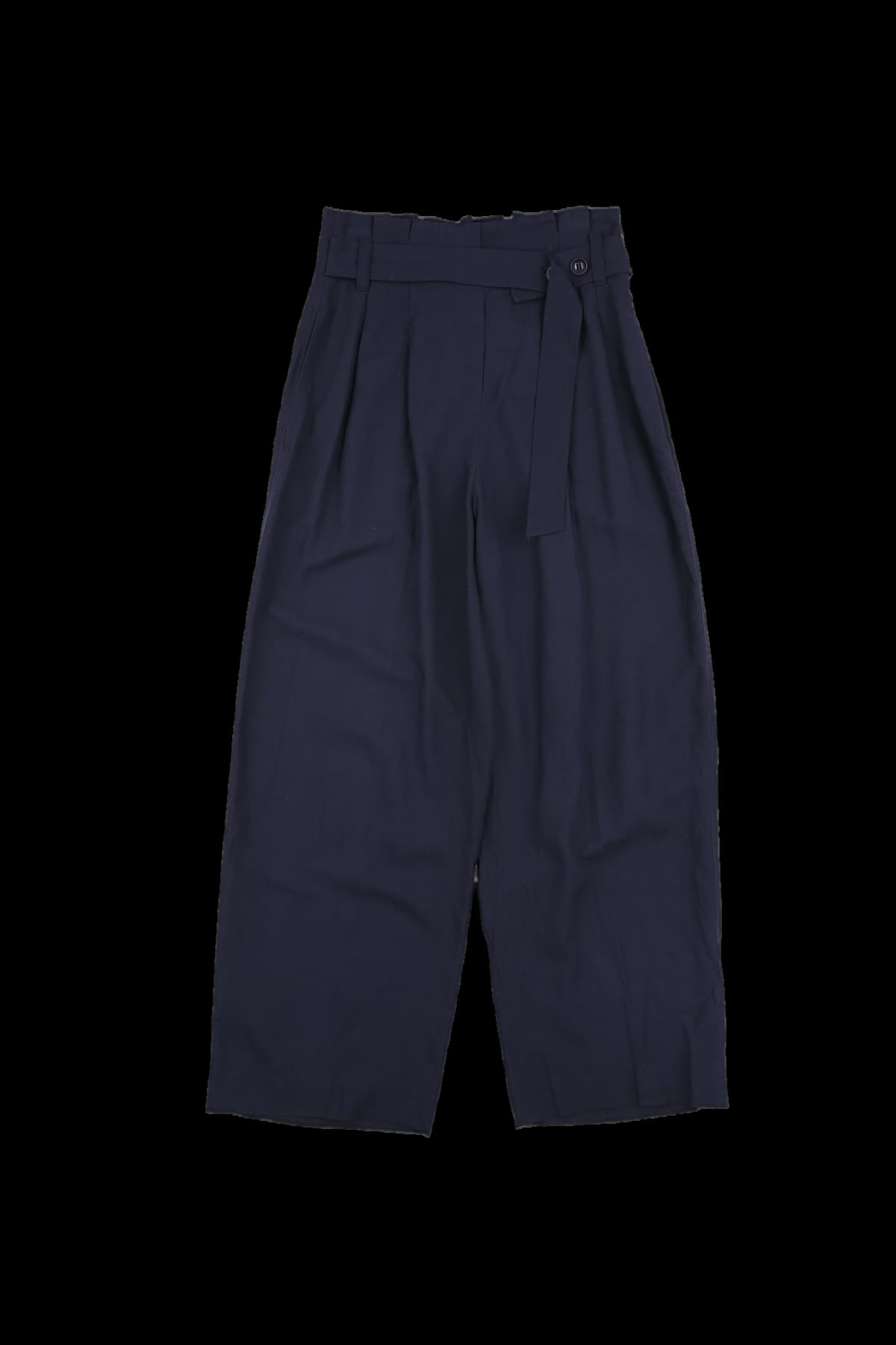 린넨 벨트 와이드팬츠