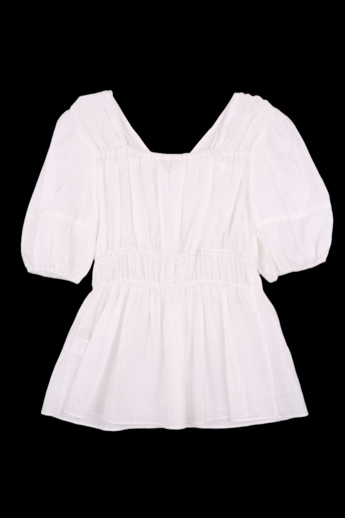 [2024] 브이넥 셔링 블라우스