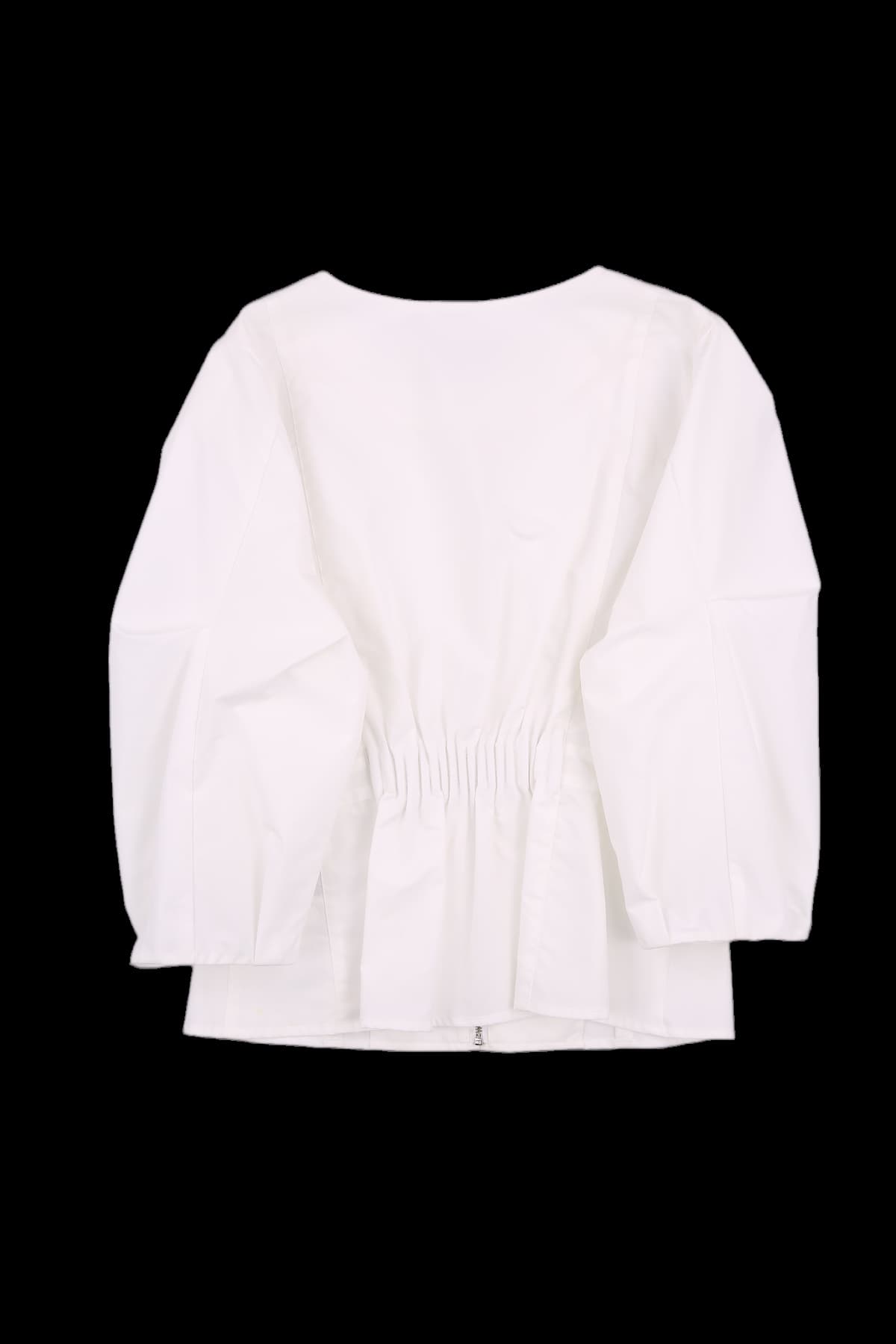 핀턱 벌룬 블라우스