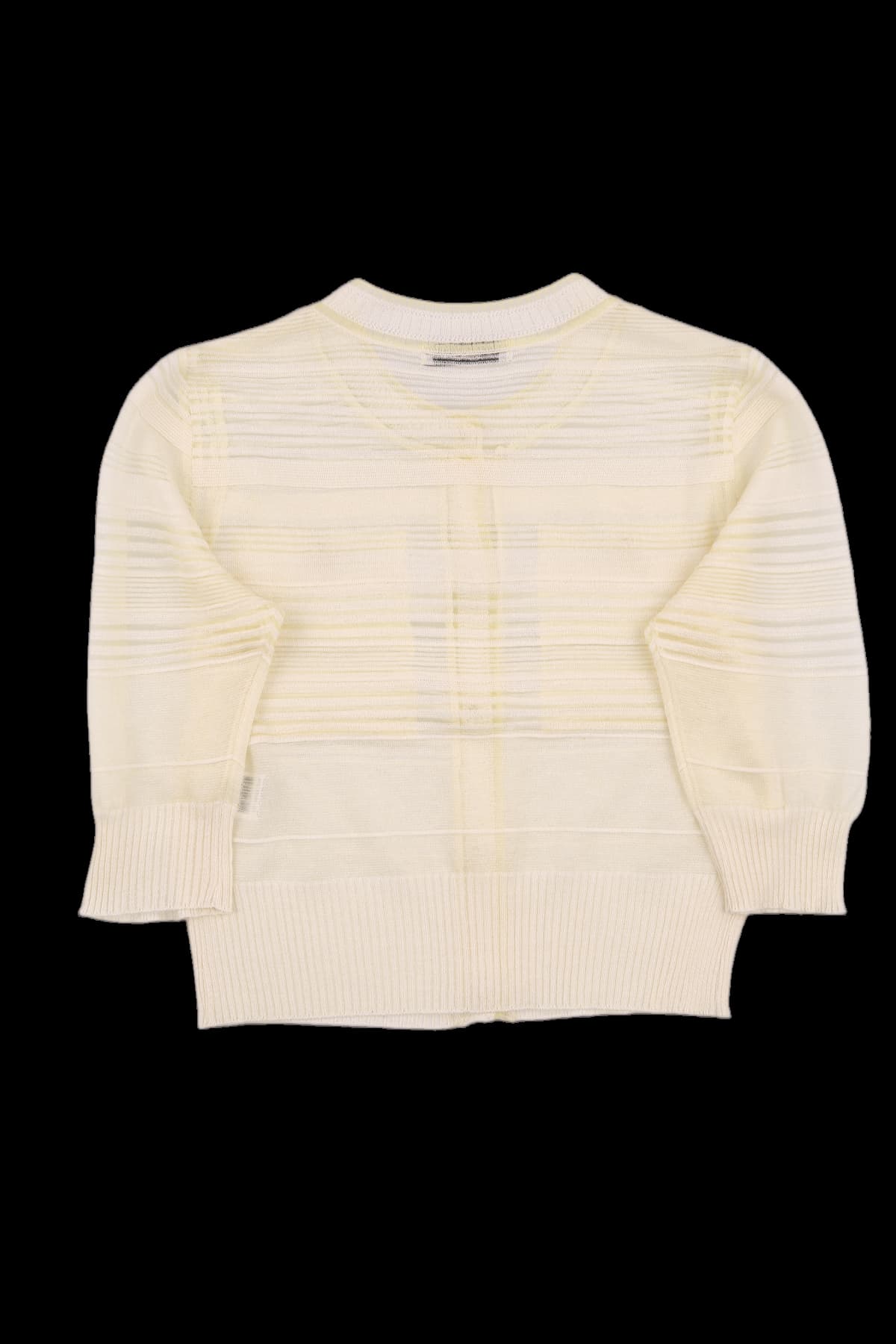 시스루 스트라이프 반팔 니트